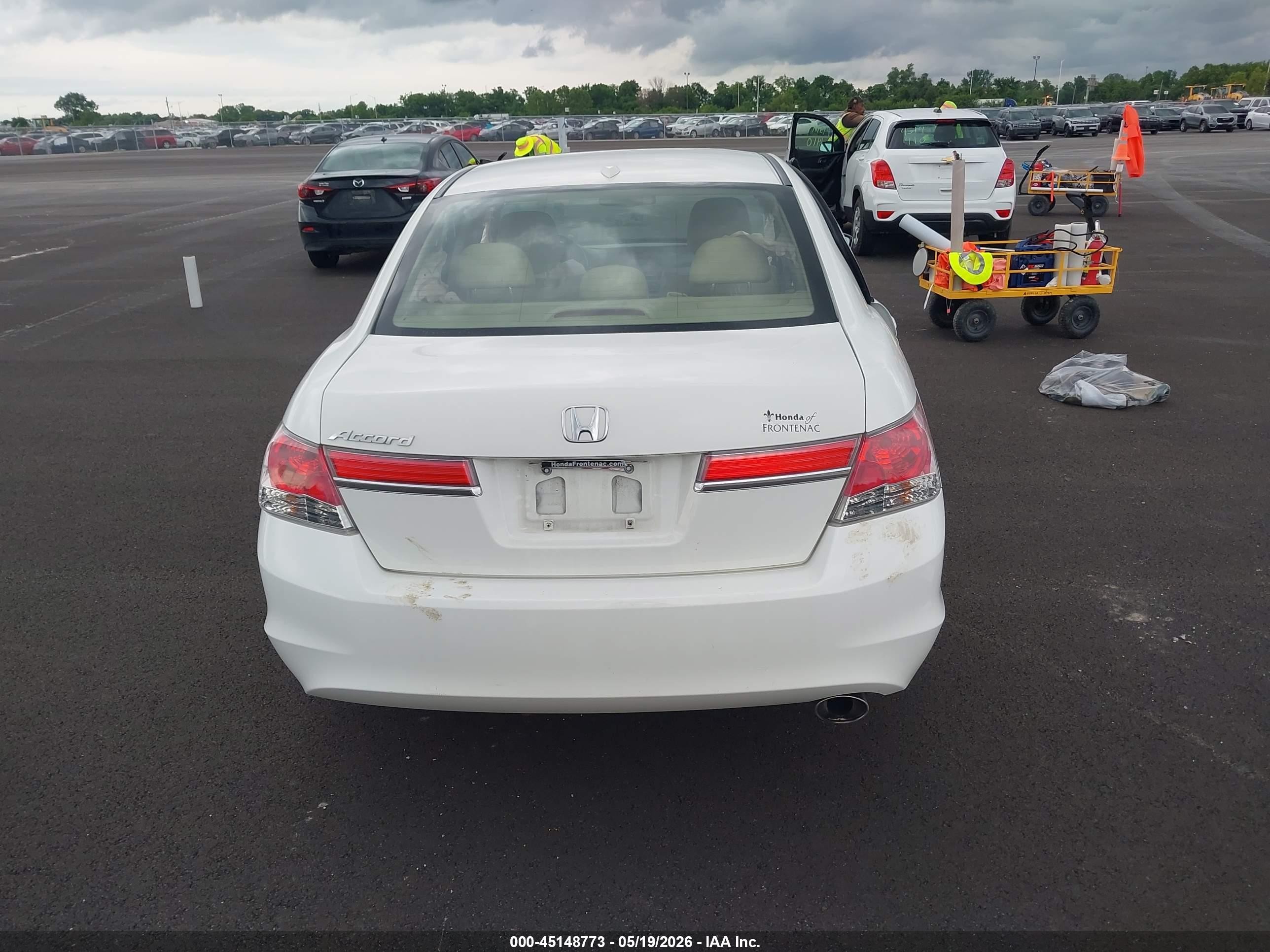 2012 Honda Accord 2.4 Ex-l Белый vin: 1HGCP2F8XCA046016