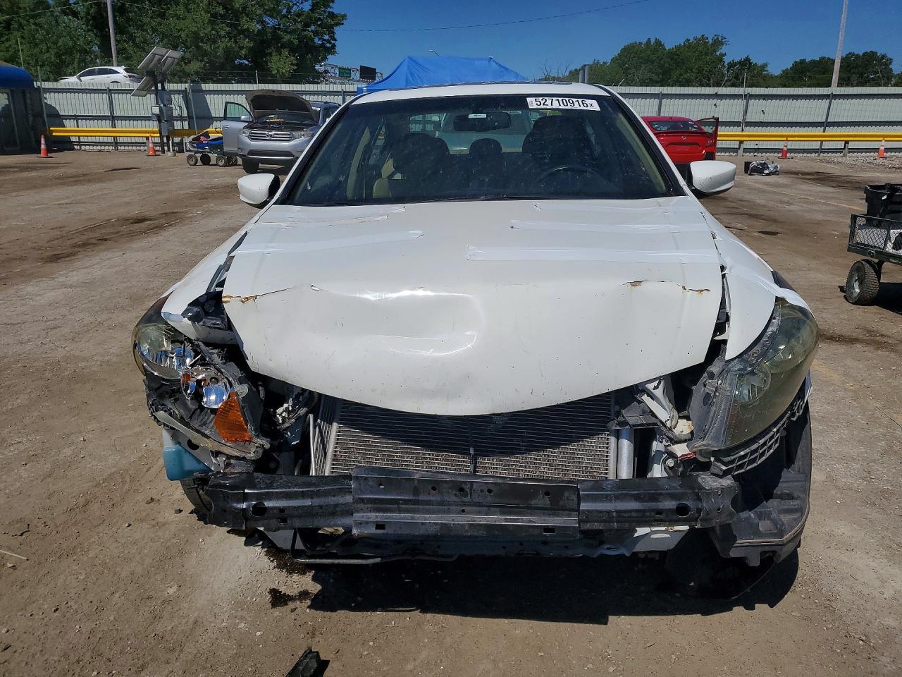 2012 Honda Accord Exl White vin: 1HGCP2F8XCA058005