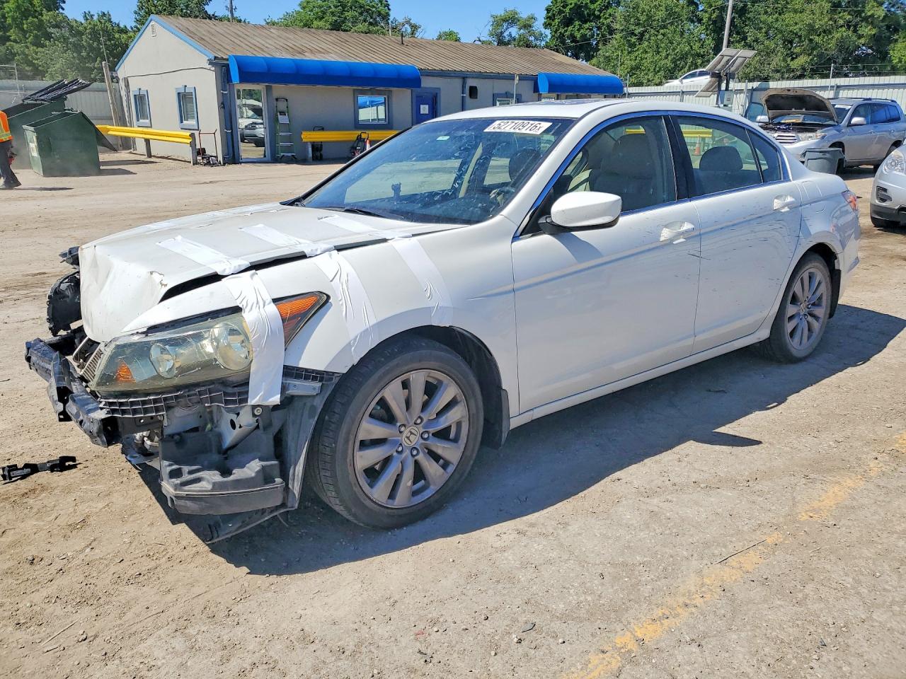 2012 Honda Accord Exl White vin: 1HGCP2F8XCA058005