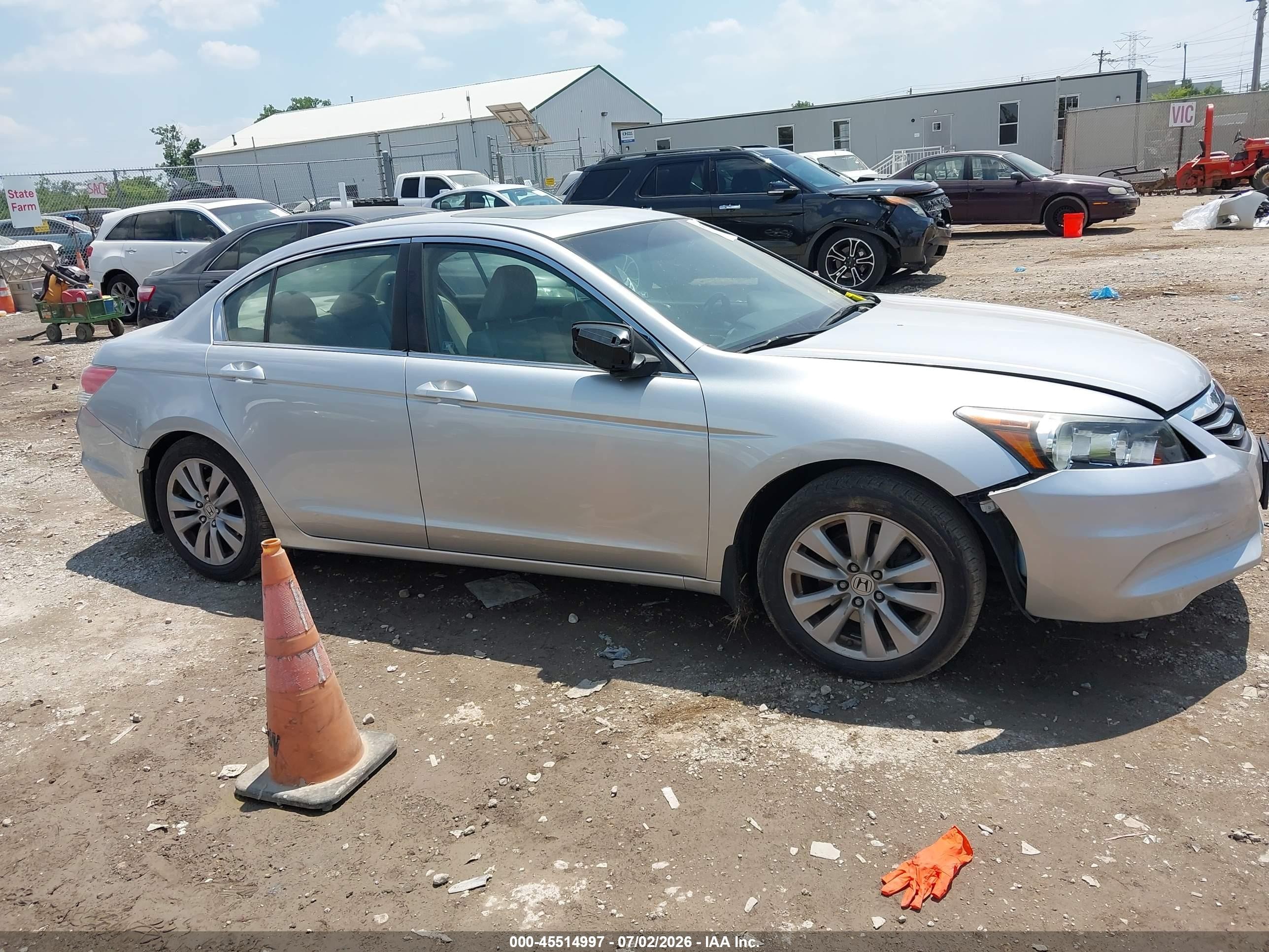 2012 Honda Accord 2.4 Ex-l Blue vin: 1HGCP2F8XCA060661
