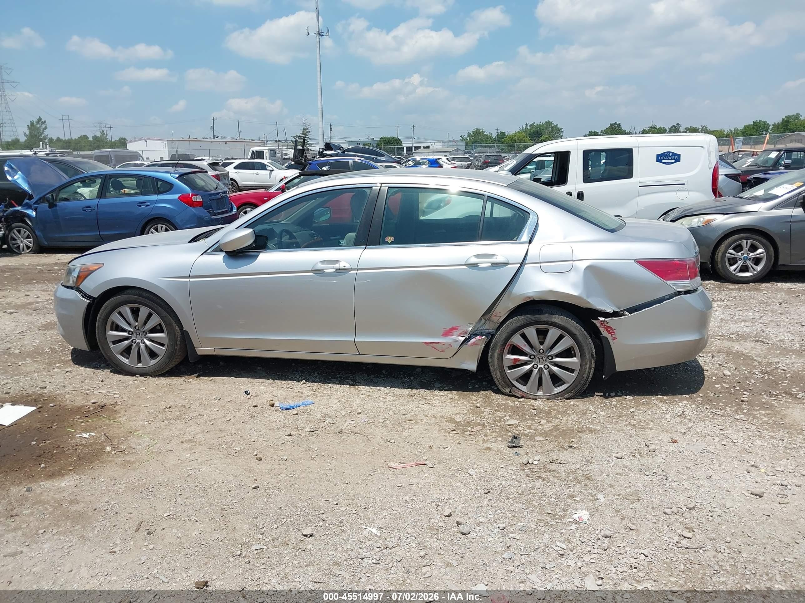 2012 Honda Accord 2.4 Ex-l Blue vin: 1HGCP2F8XCA060661