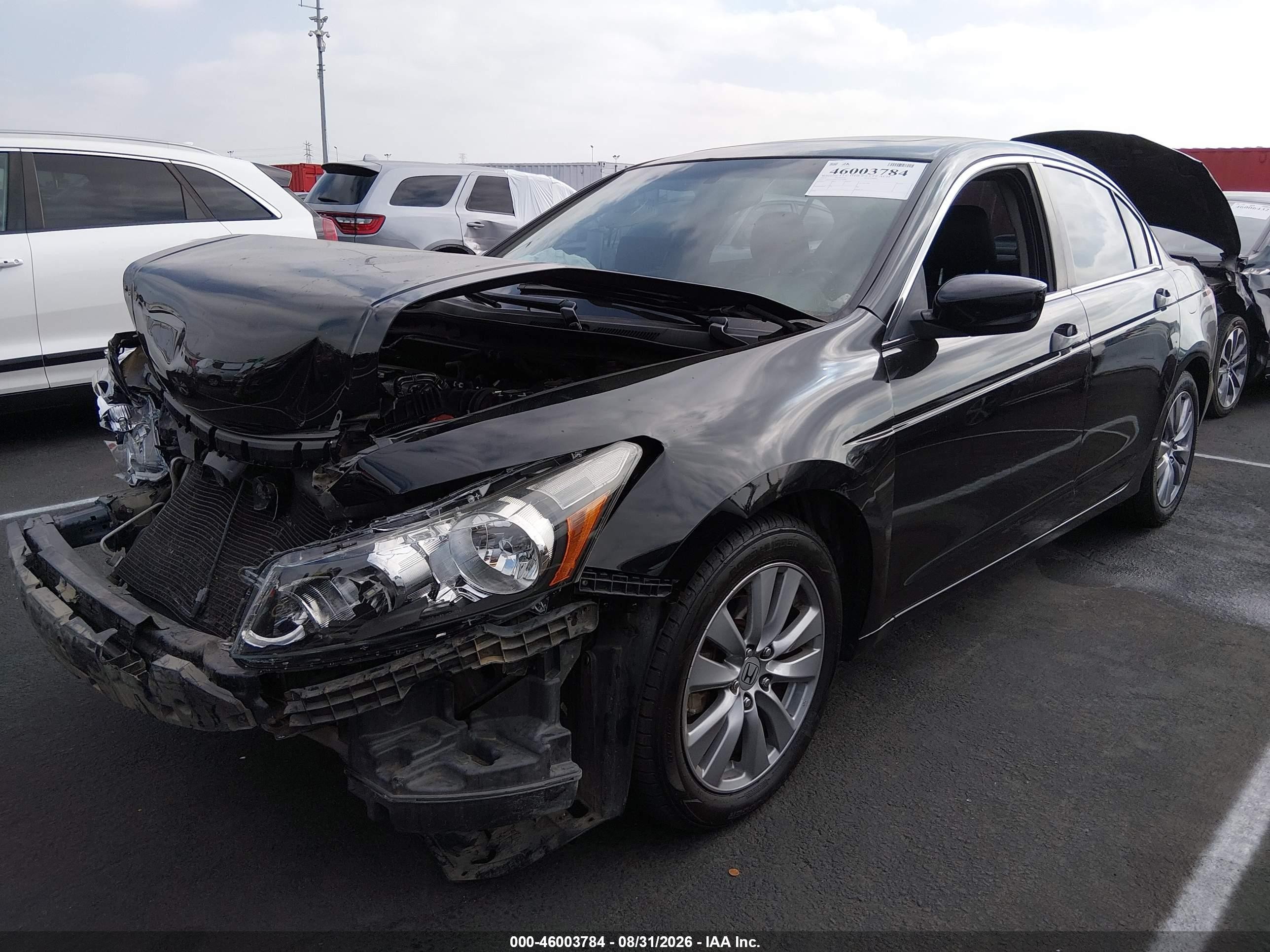 2012 Honda Accord 2.4 Ex-l Black vin: 1HGCP2F8XCA073698