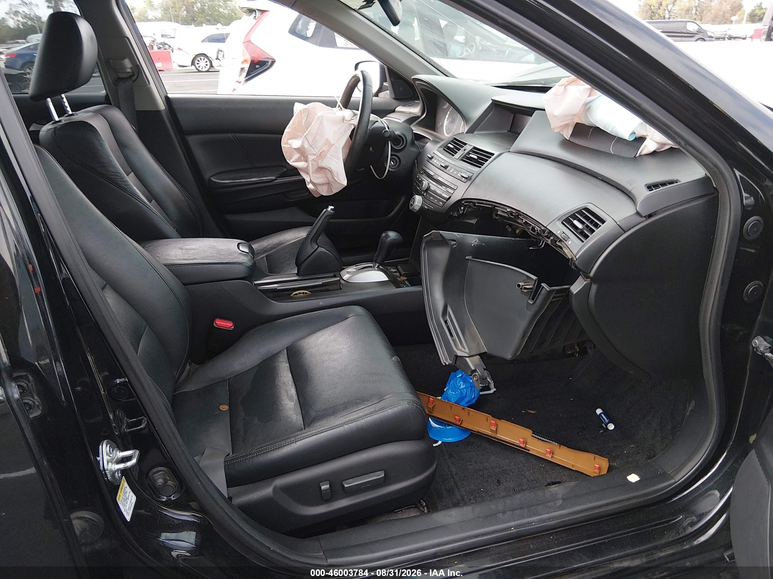 2012 Honda Accord 2.4 Ex-l Black vin: 1HGCP2F8XCA073698