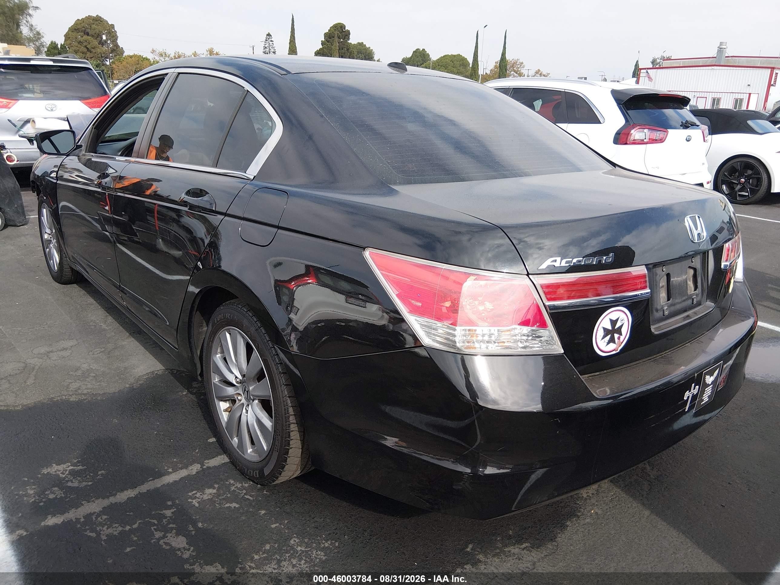 2012 Honda Accord 2.4 Ex-l Black vin: 1HGCP2F8XCA073698