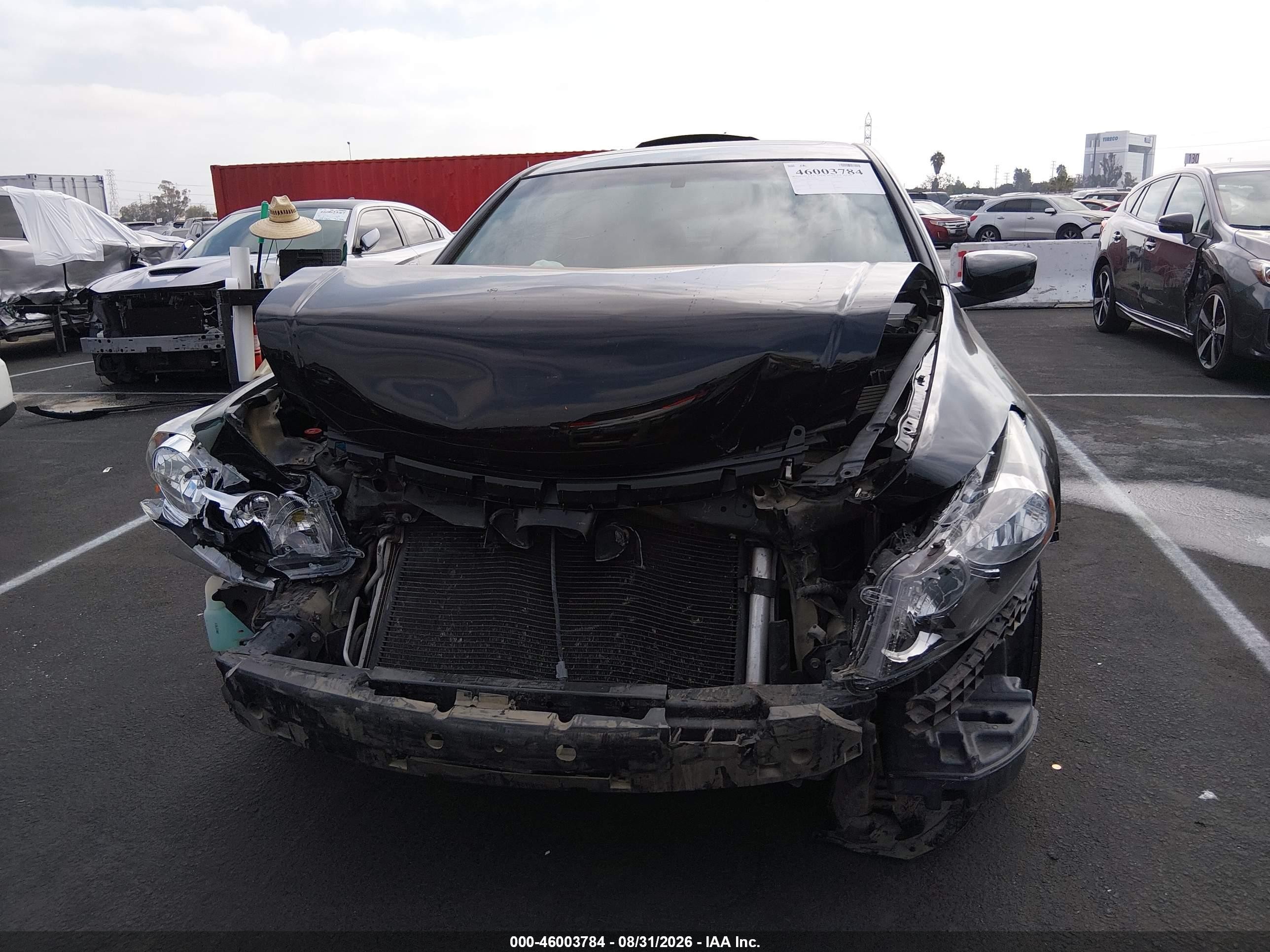 2012 Honda Accord 2.4 Ex-l Black vin: 1HGCP2F8XCA073698