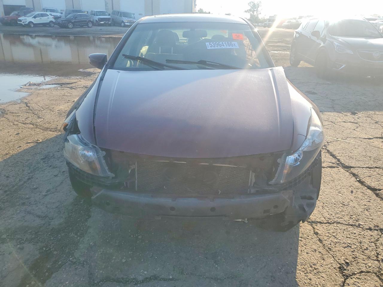 2012 Honda Accord Exl Burgundy vin: 1HGCP2F8XCA100365