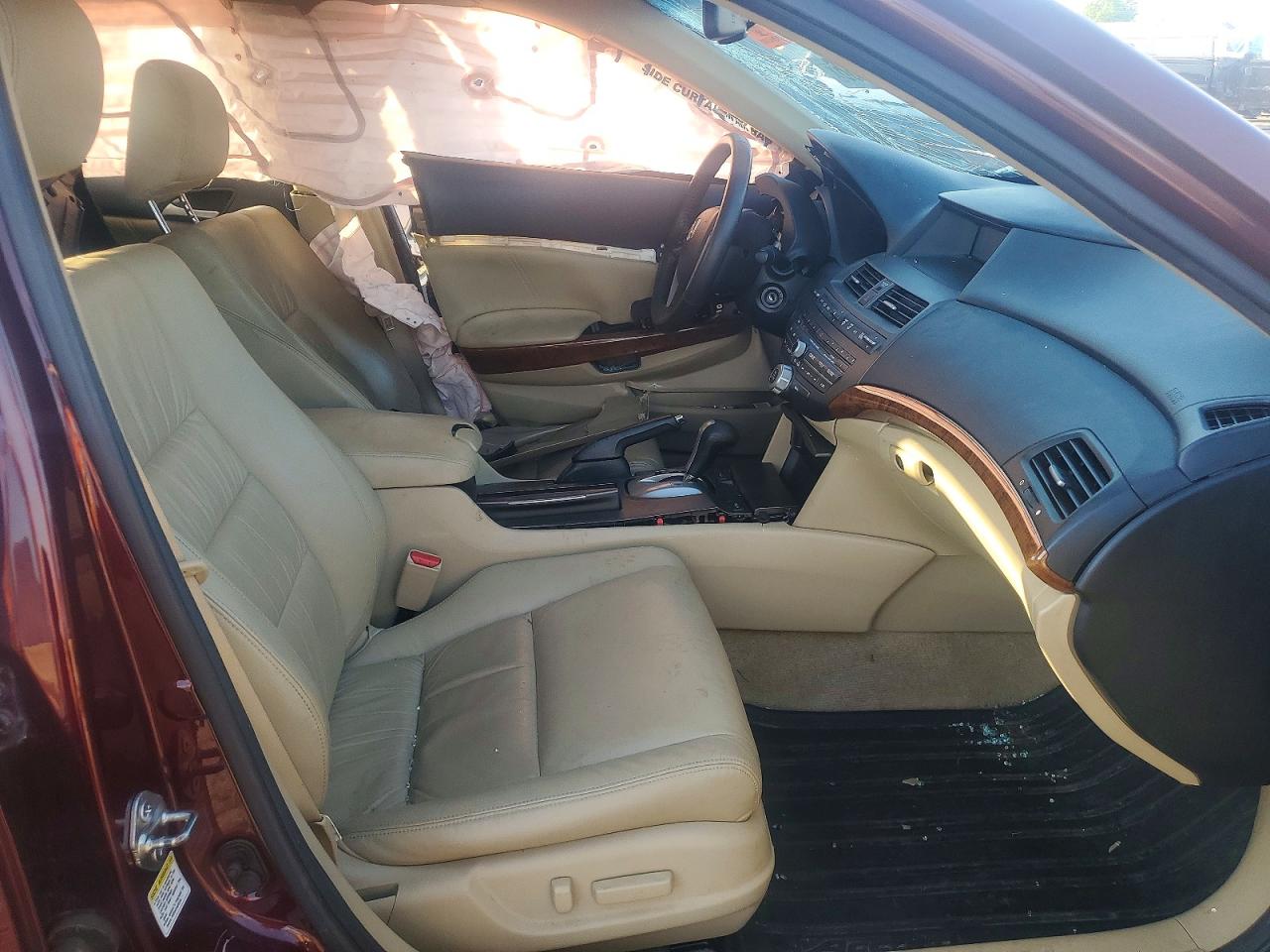 2012 Honda Accord Exl Burgundy vin: 1HGCP2F8XCA100365