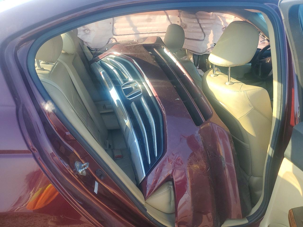 2012 Honda Accord Exl Burgundy vin: 1HGCP2F8XCA100365