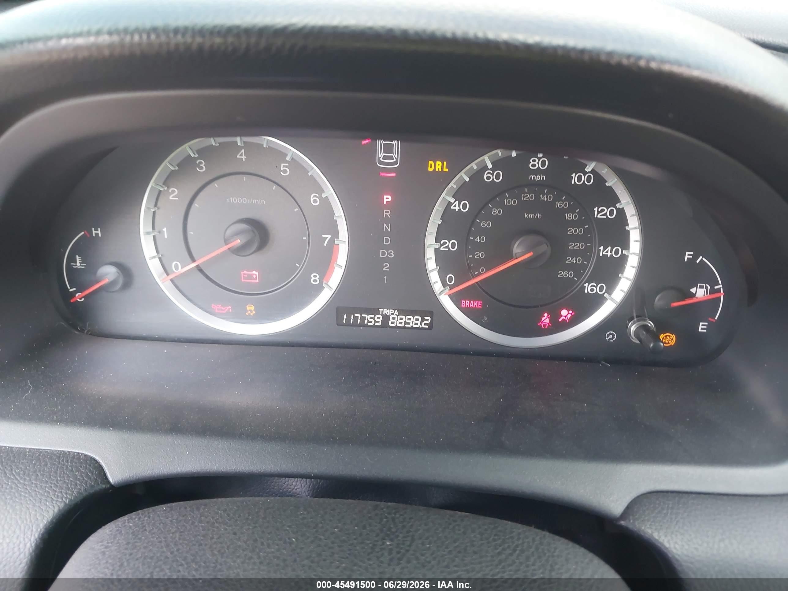2012 Honda Accord 2.4 Ex-l White vin: 1HGCP2F8XCA137867