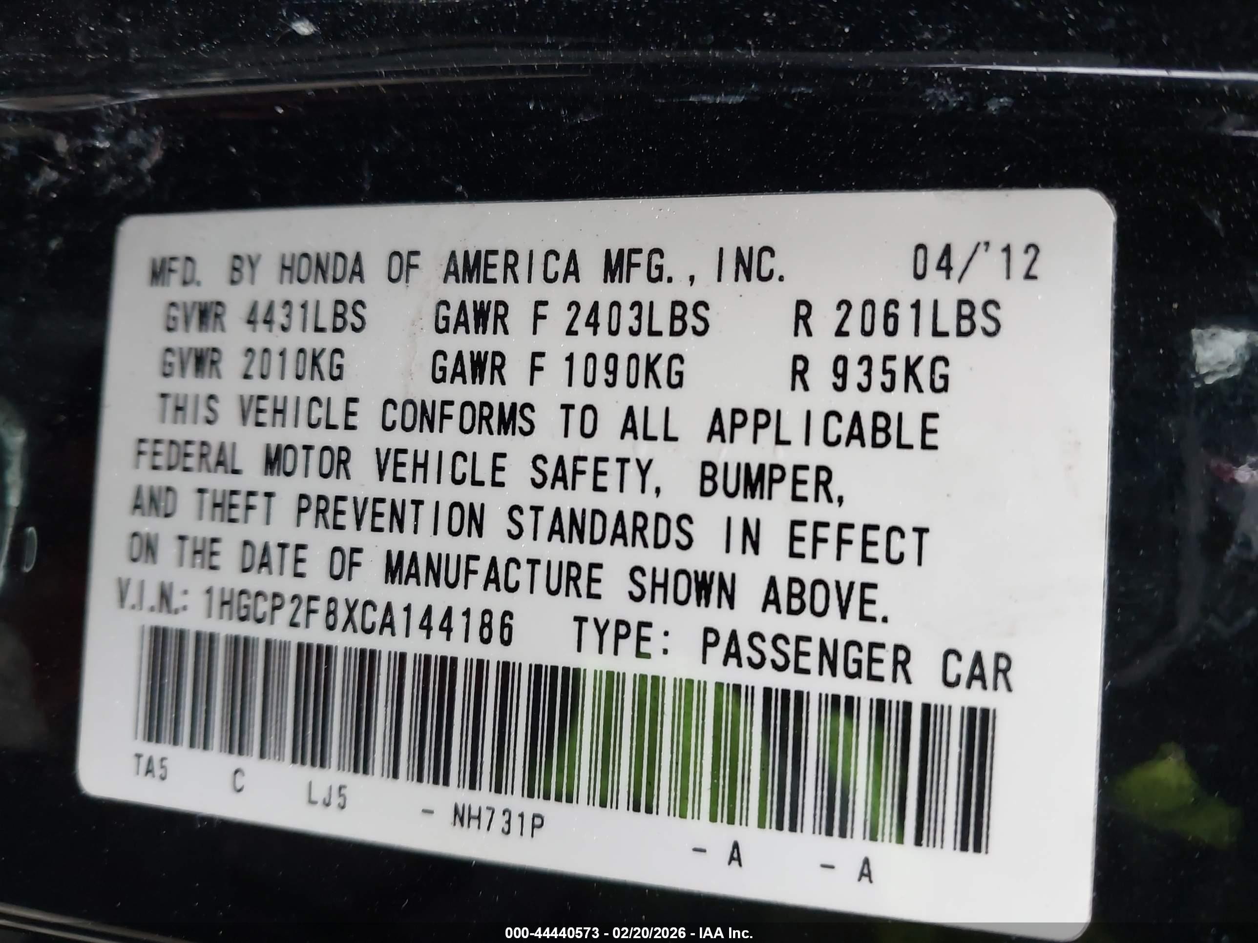2012 Honda Accord 2.4 Ex-l Black vin: 1HGCP2F8XCA144186