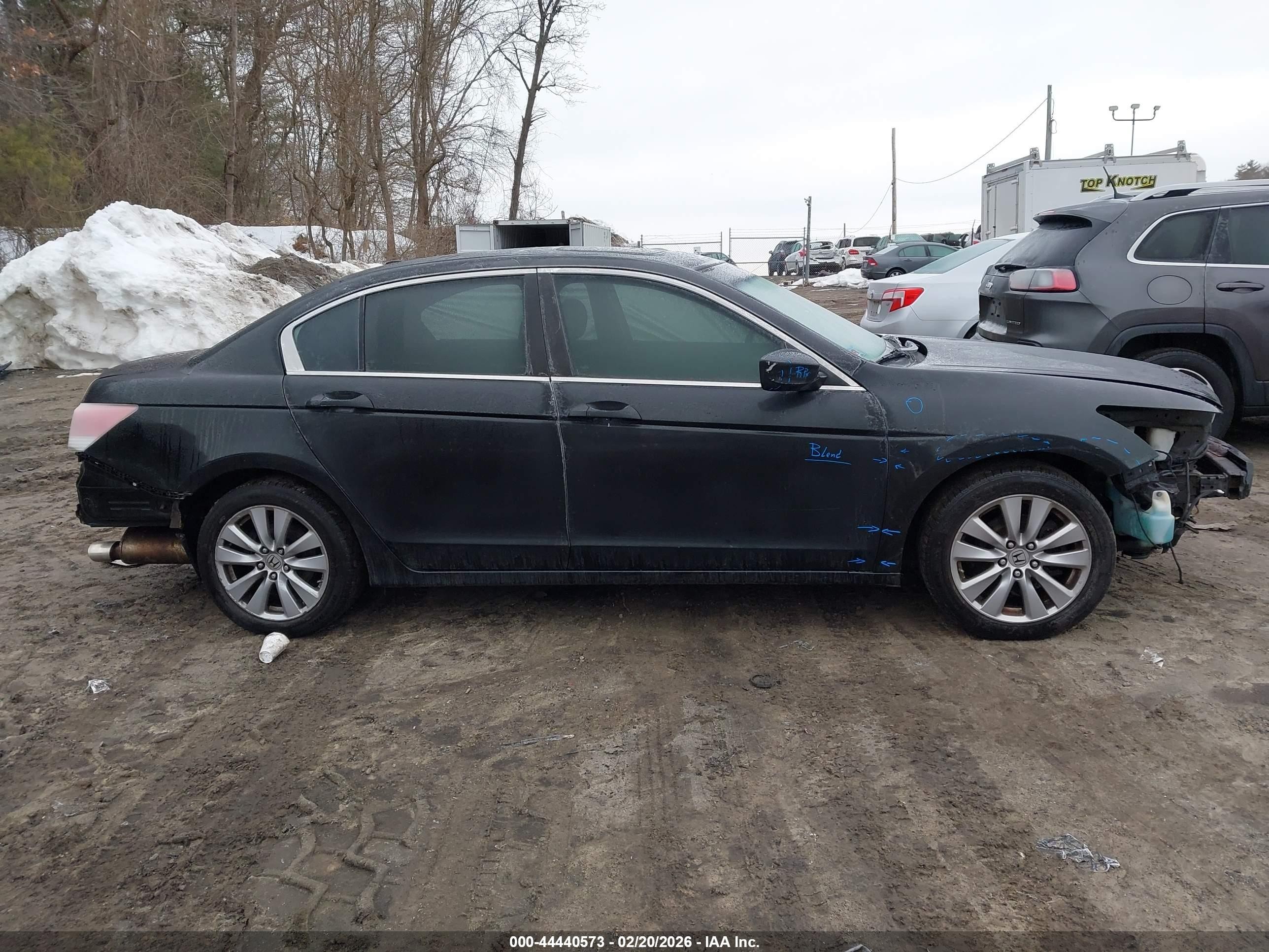 2012 Honda Accord 2.4 Ex-l Black vin: 1HGCP2F8XCA144186