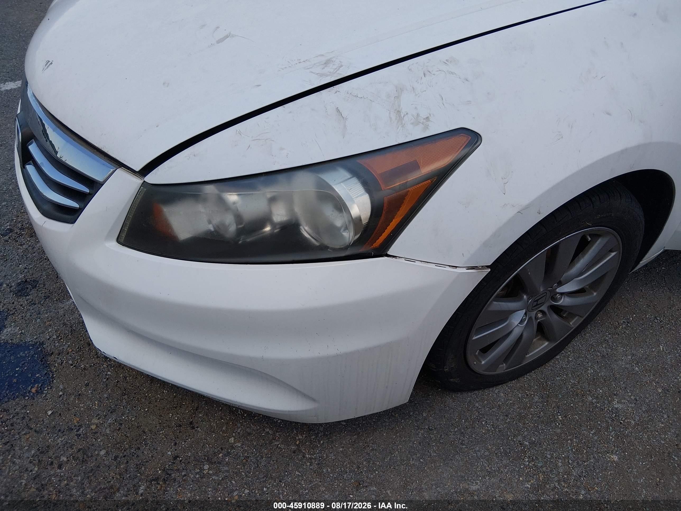 2012 Honda Accord 2.4 Ex-l Белый vin: 1HGCP2F8XCA164003