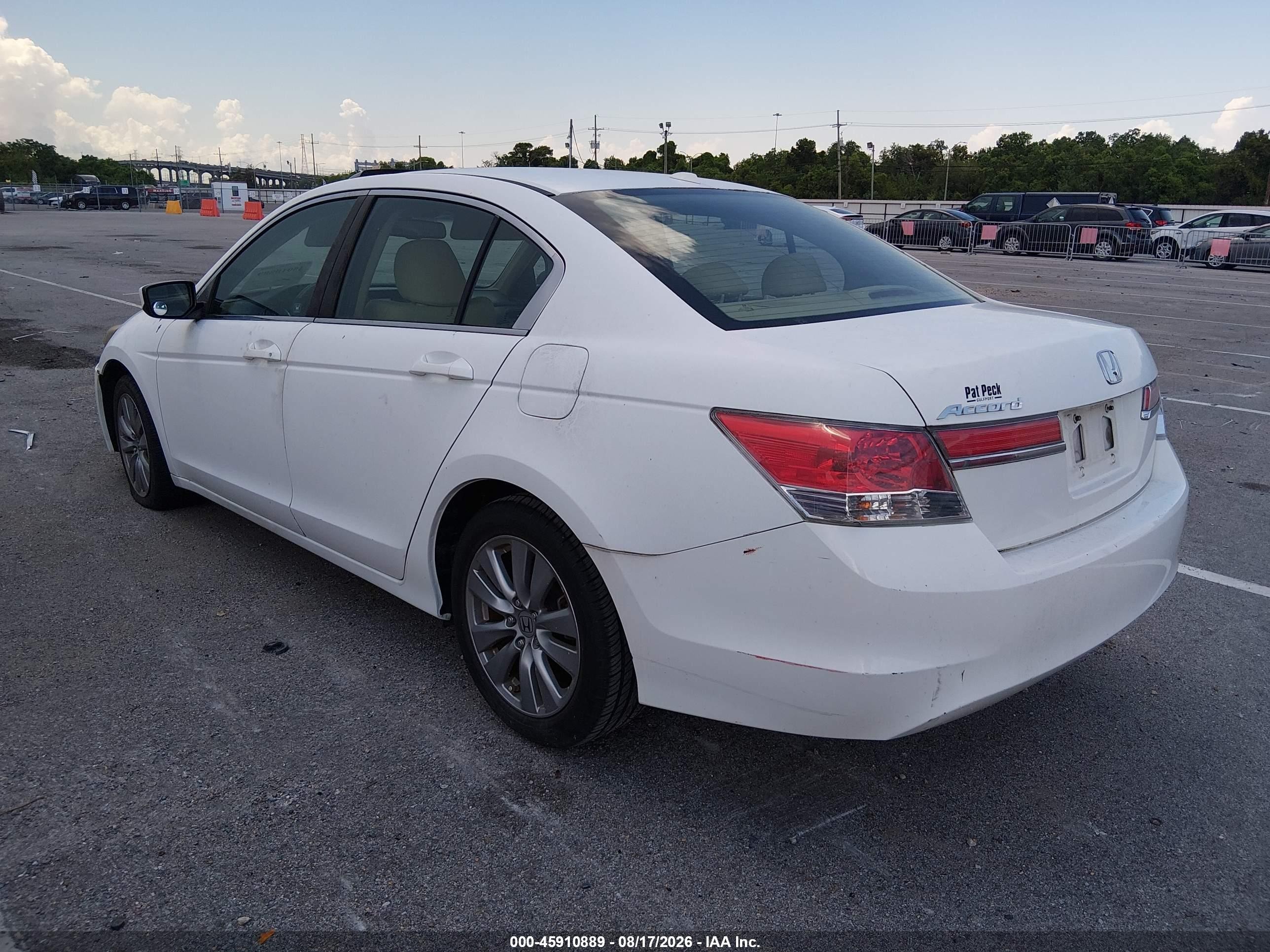 2012 Honda Accord 2.4 Ex-l Белый vin: 1HGCP2F8XCA164003