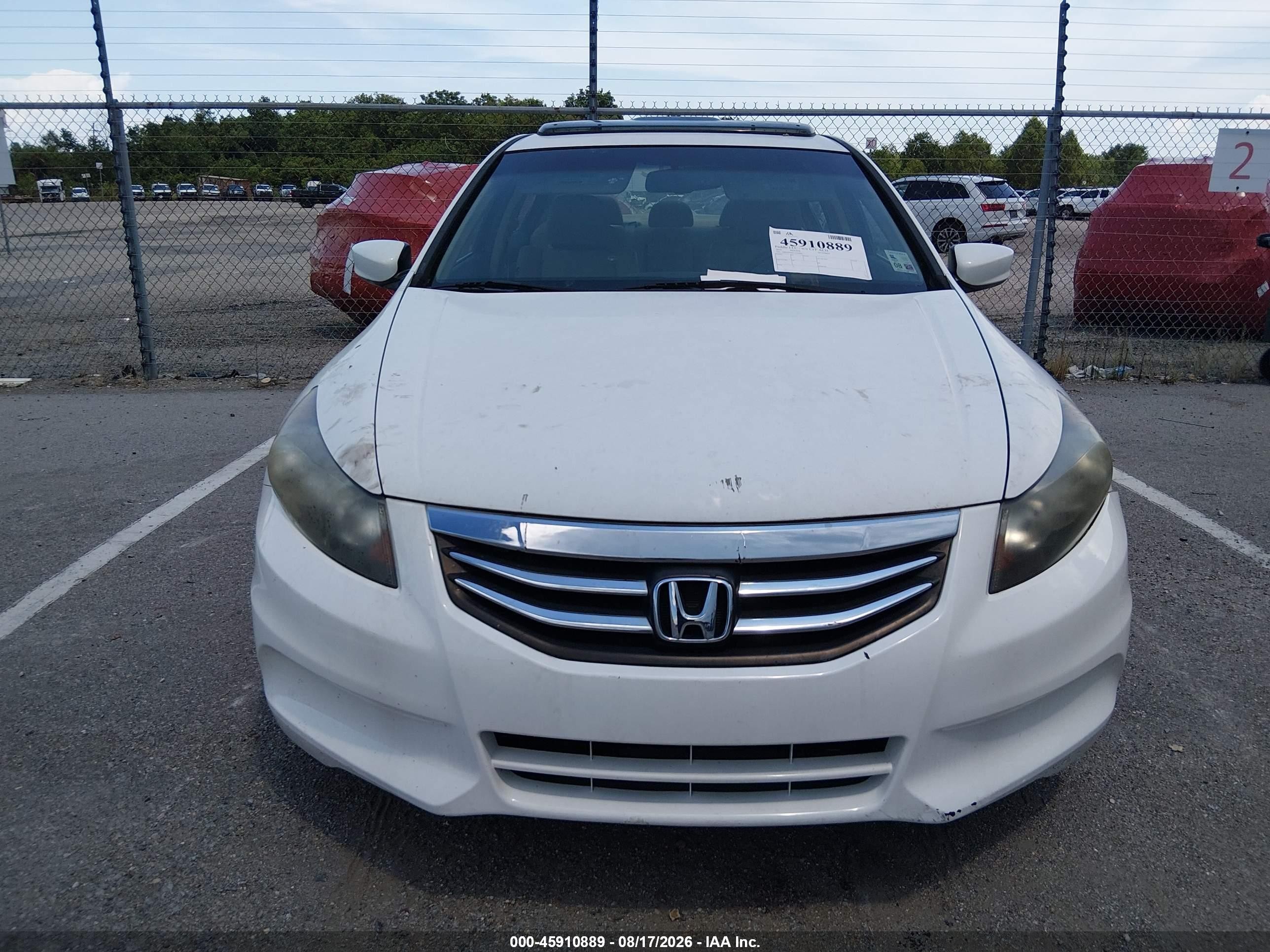 2012 Honda Accord 2.4 Ex-l Белый vin: 1HGCP2F8XCA164003