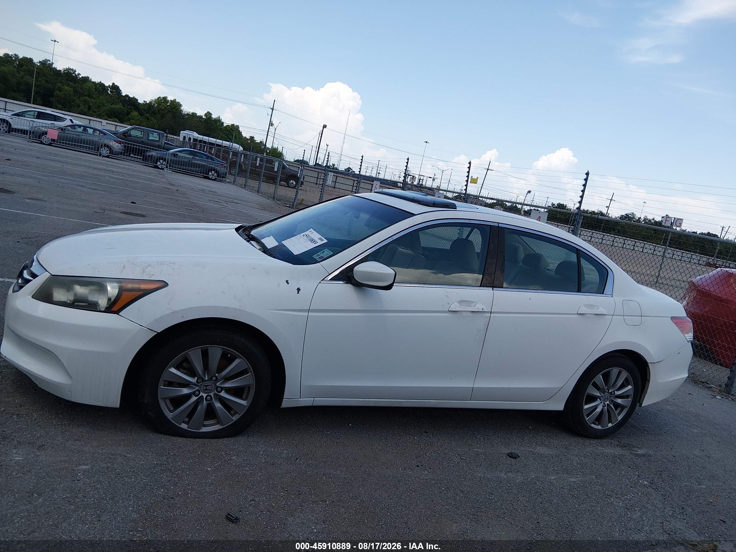 2012 Honda Accord 2.4 Ex-l Белый vin: 1HGCP2F8XCA164003