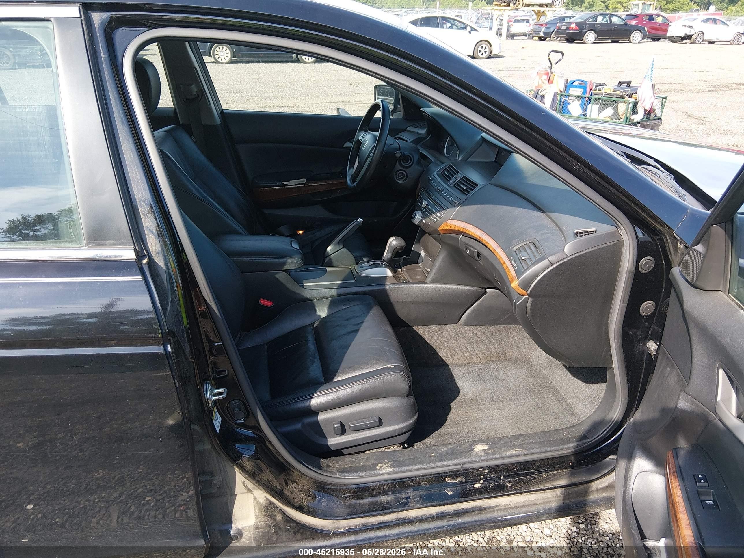 2012 Honda Accord 2.4 Ex-l Black vin: 1HGCP2F8XCA175843