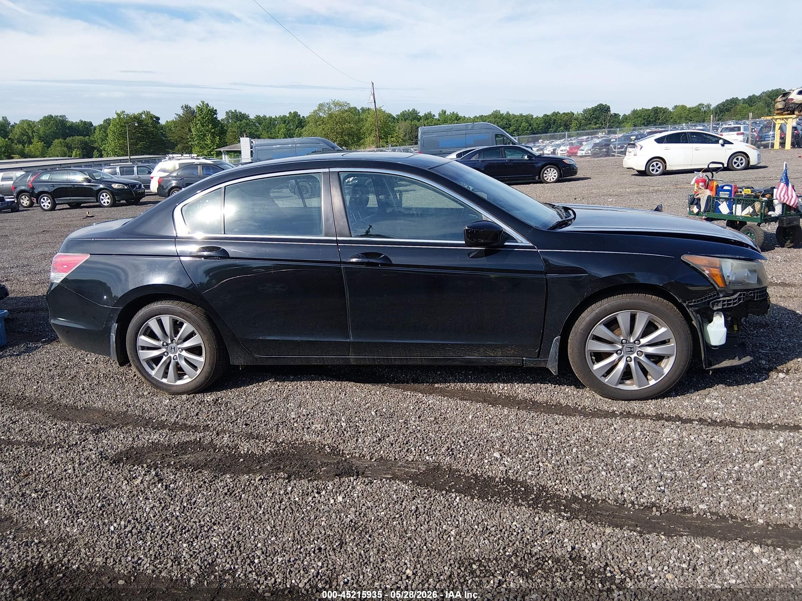 2012 Honda Accord 2.4 Ex-l Black vin: 1HGCP2F8XCA175843
