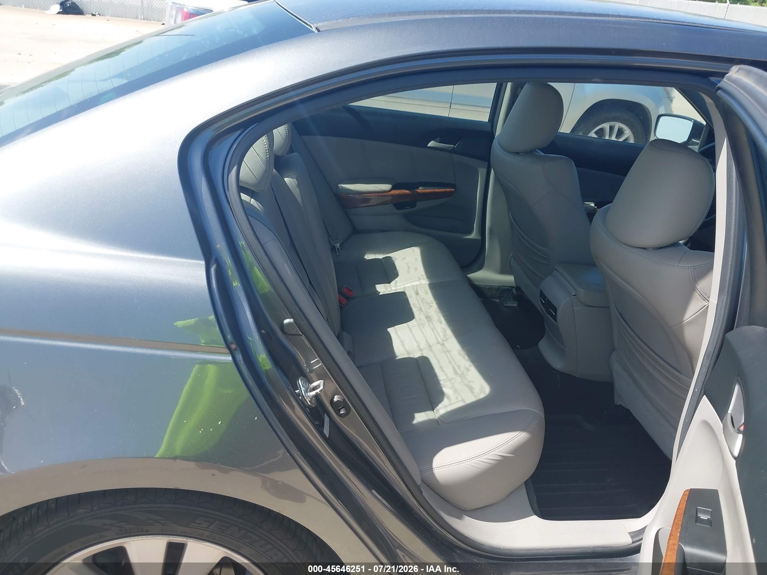 2012 Honda Accord 2.4 Ex-l Gray vin: 1HGCP2F8XCA186616