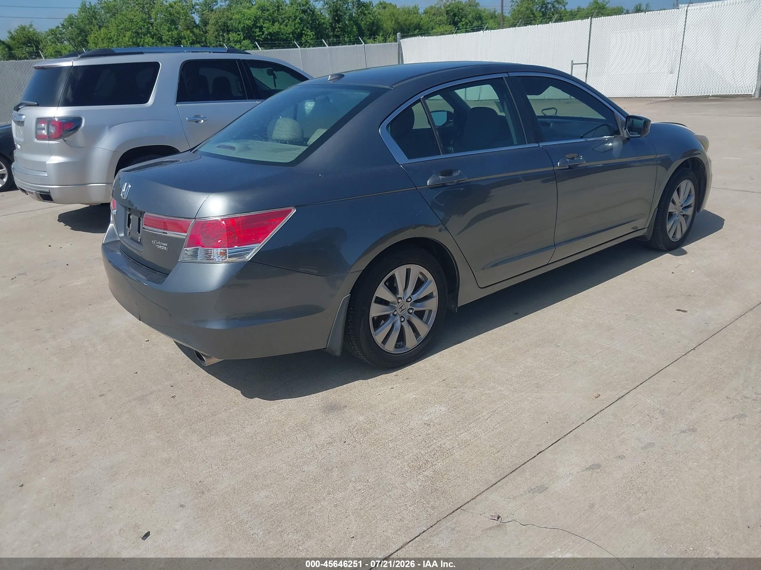 2012 Honda Accord 2.4 Ex-l Gray vin: 1HGCP2F8XCA186616