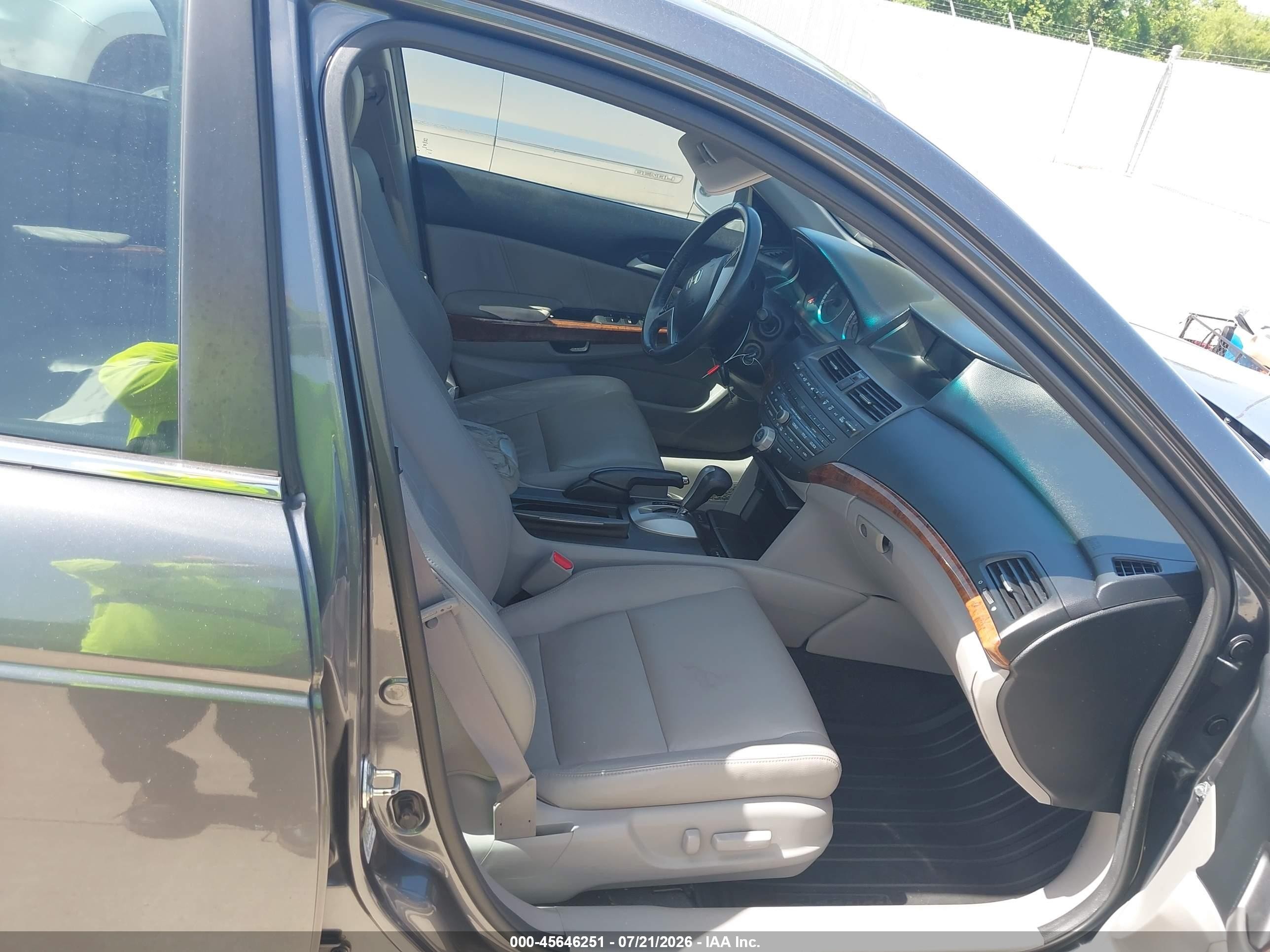 2012 Honda Accord 2.4 Ex-l Gray vin: 1HGCP2F8XCA186616
