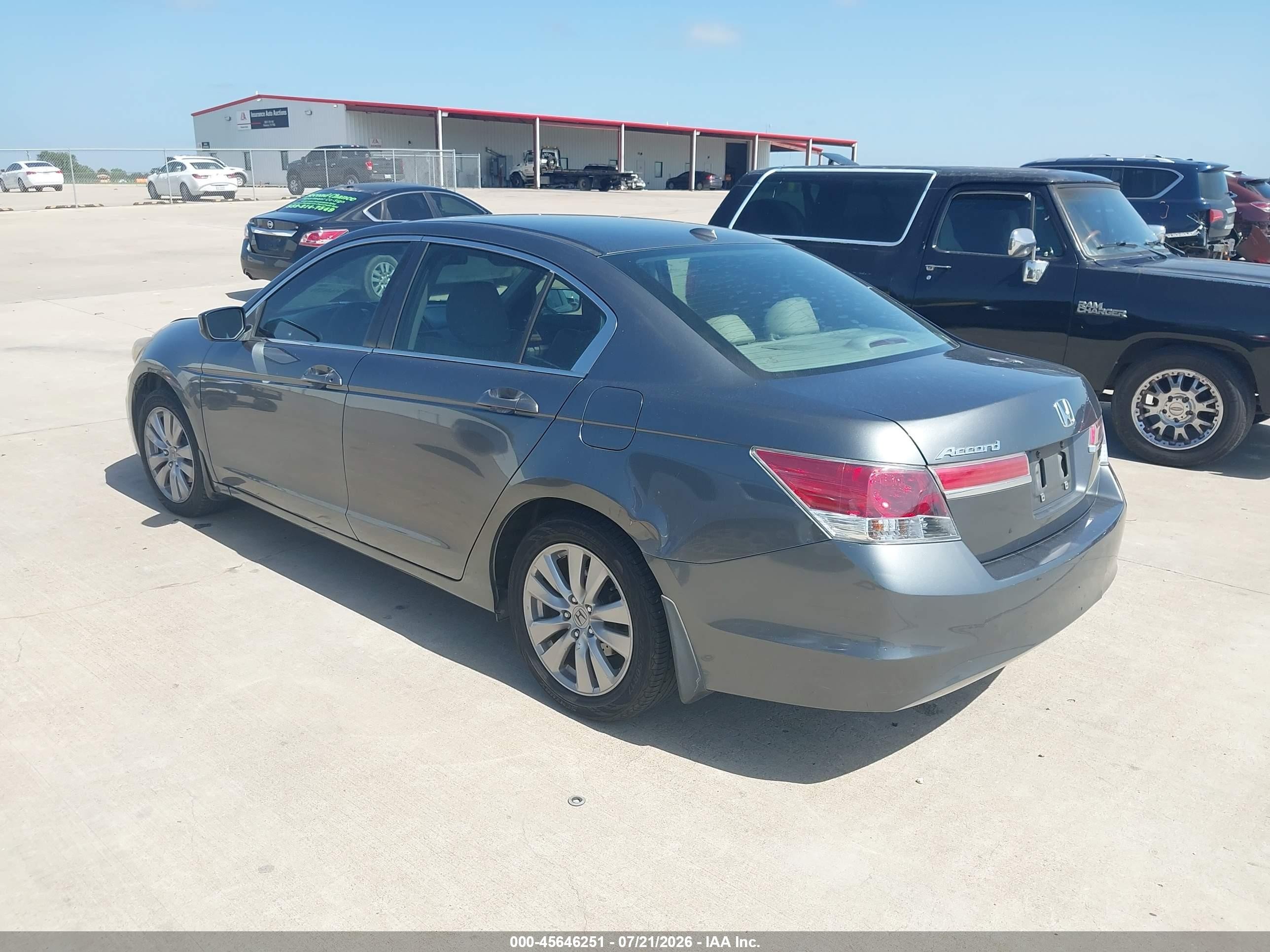 2012 Honda Accord 2.4 Ex-l Gray vin: 1HGCP2F8XCA186616
