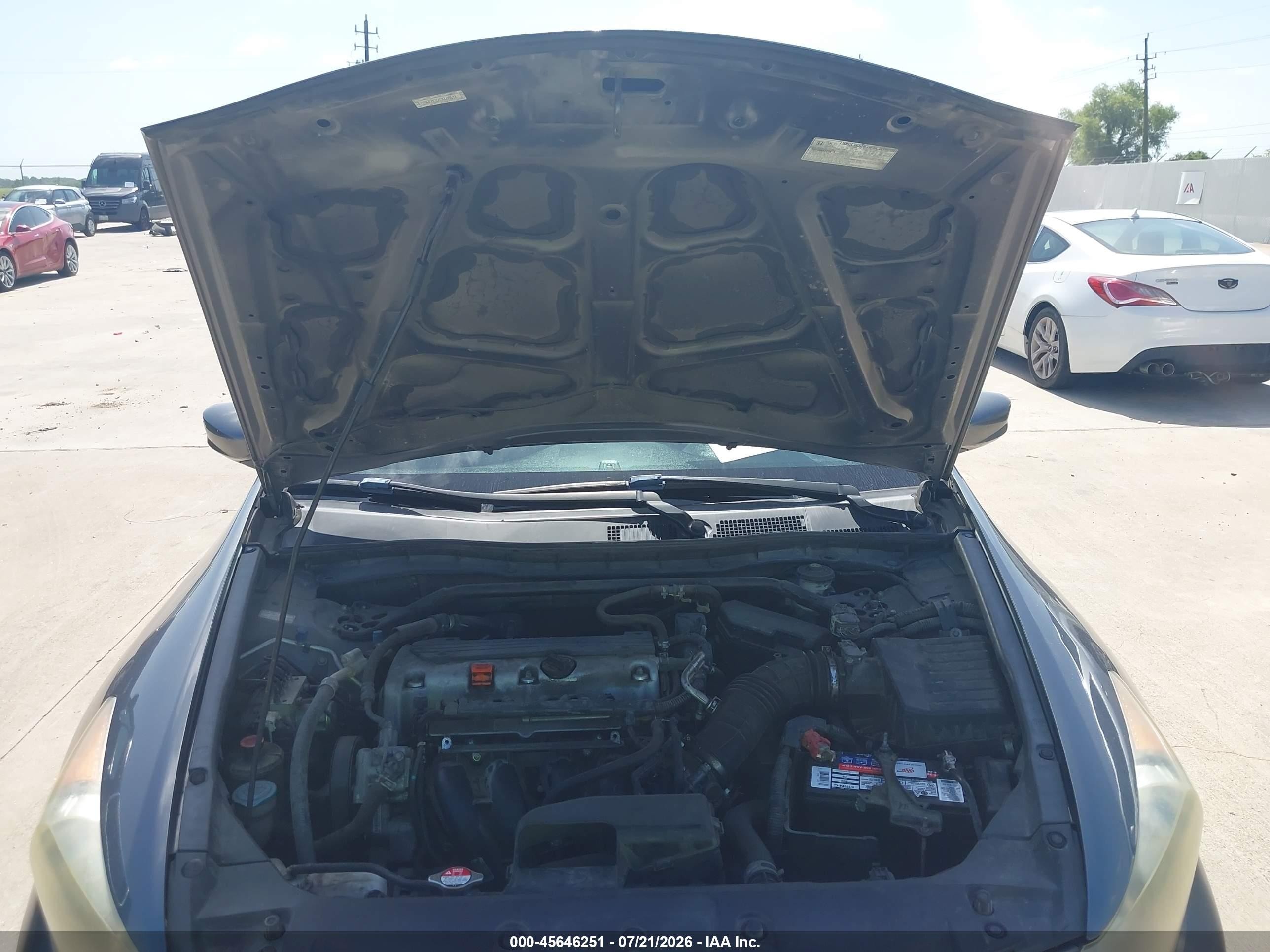 2012 Honda Accord 2.4 Ex-l Gray vin: 1HGCP2F8XCA186616