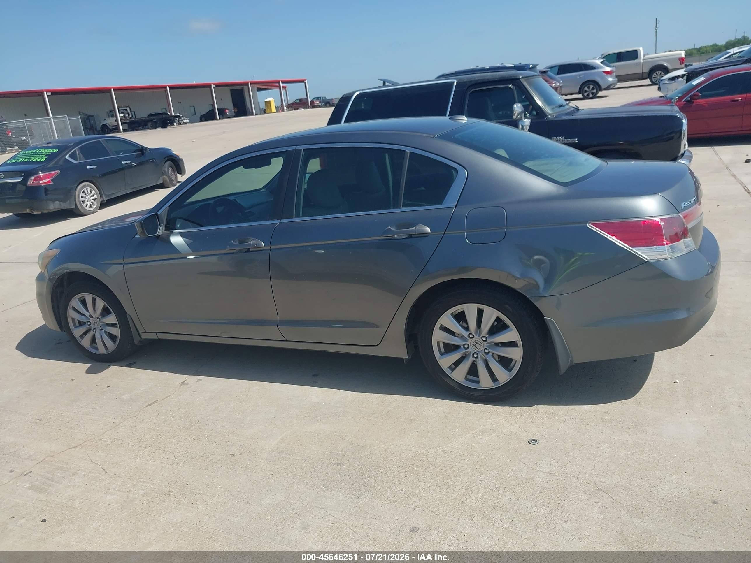 2012 Honda Accord 2.4 Ex-l Gray vin: 1HGCP2F8XCA186616