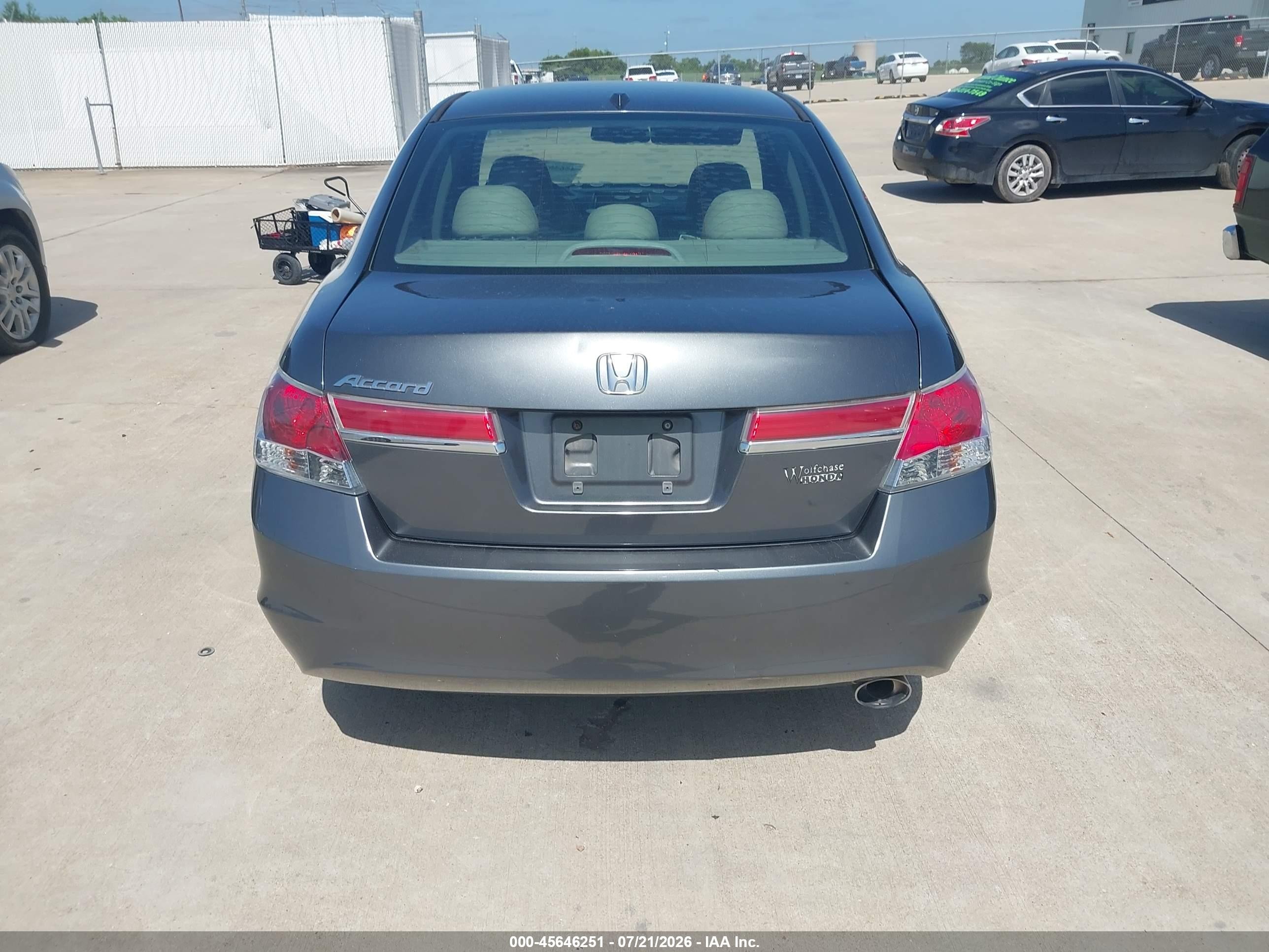 2012 Honda Accord 2.4 Ex-l Gray vin: 1HGCP2F8XCA186616