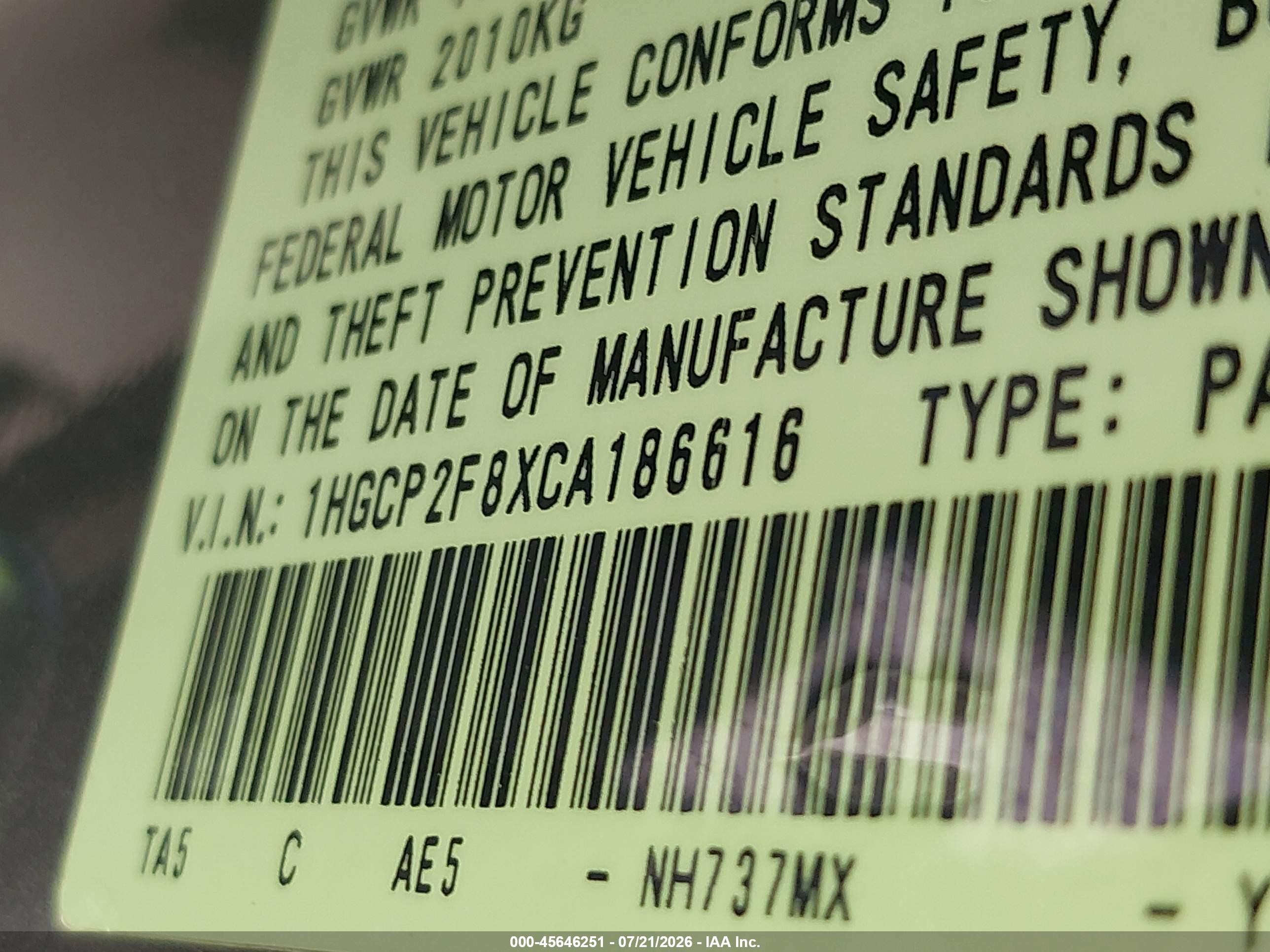 2012 Honda Accord 2.4 Ex-l Gray vin: 1HGCP2F8XCA186616