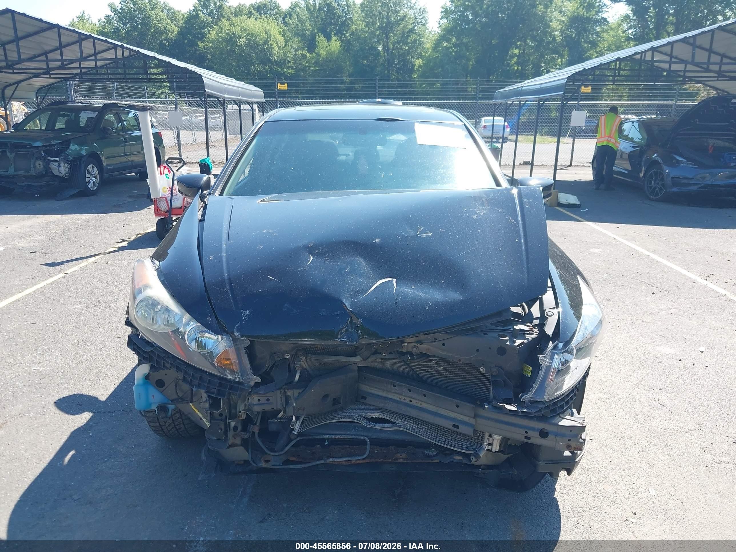 2012 Honda Accord 2.4 Ex-l Black vin: 1HGCP2F8XCA214737