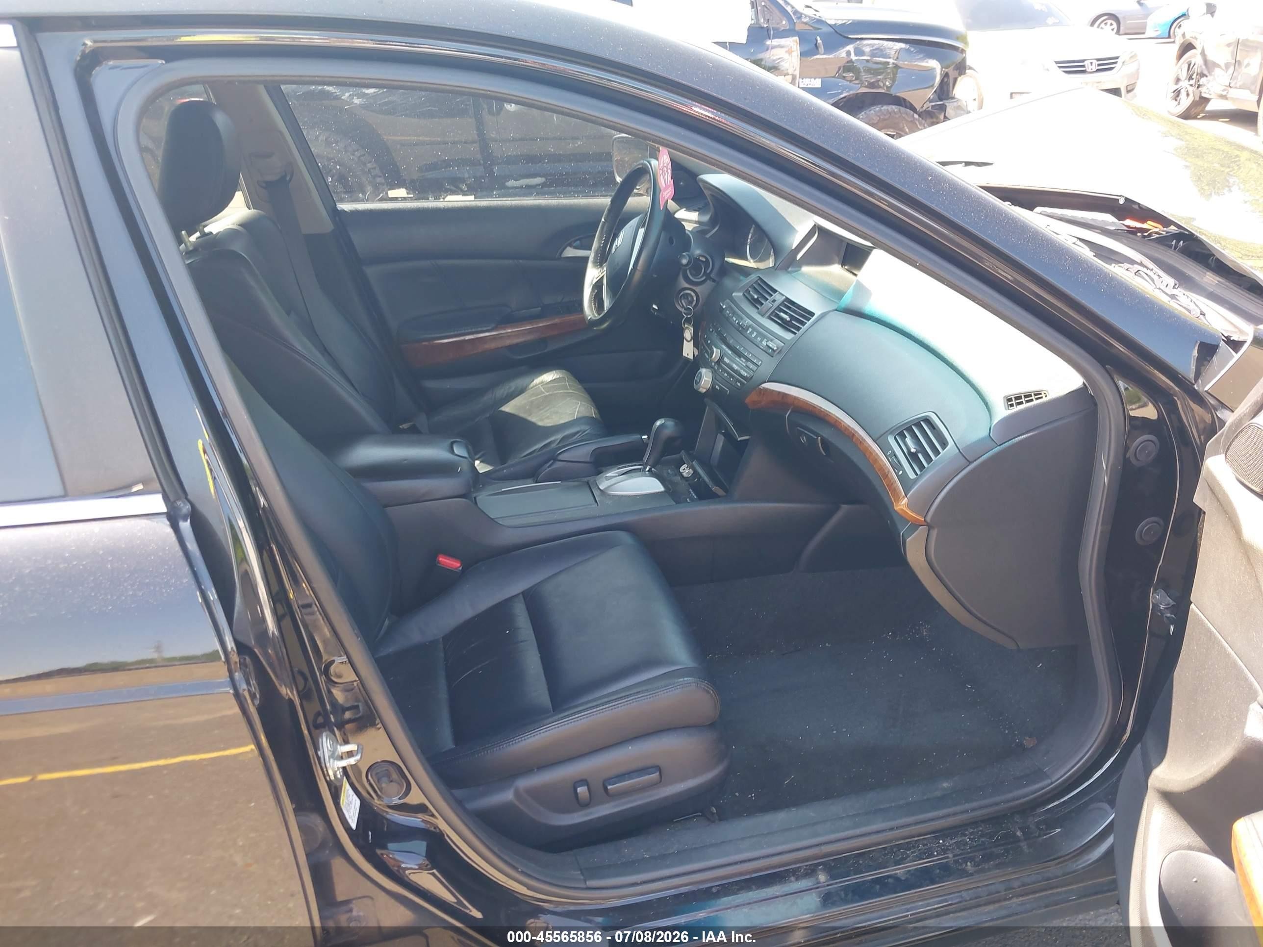 2012 Honda Accord 2.4 Ex-l Black vin: 1HGCP2F8XCA214737