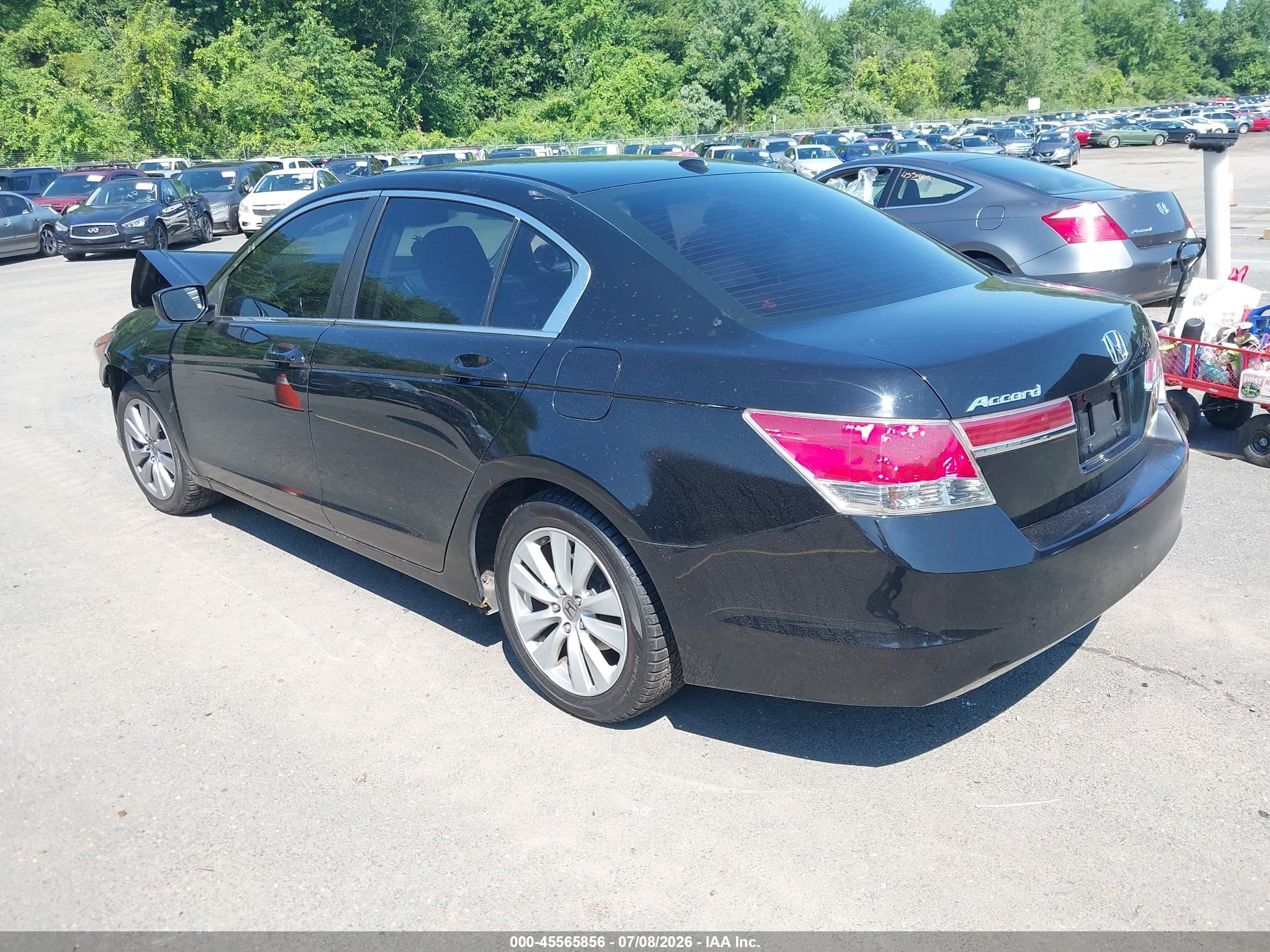 2012 Honda Accord 2.4 Ex-l Black vin: 1HGCP2F8XCA214737