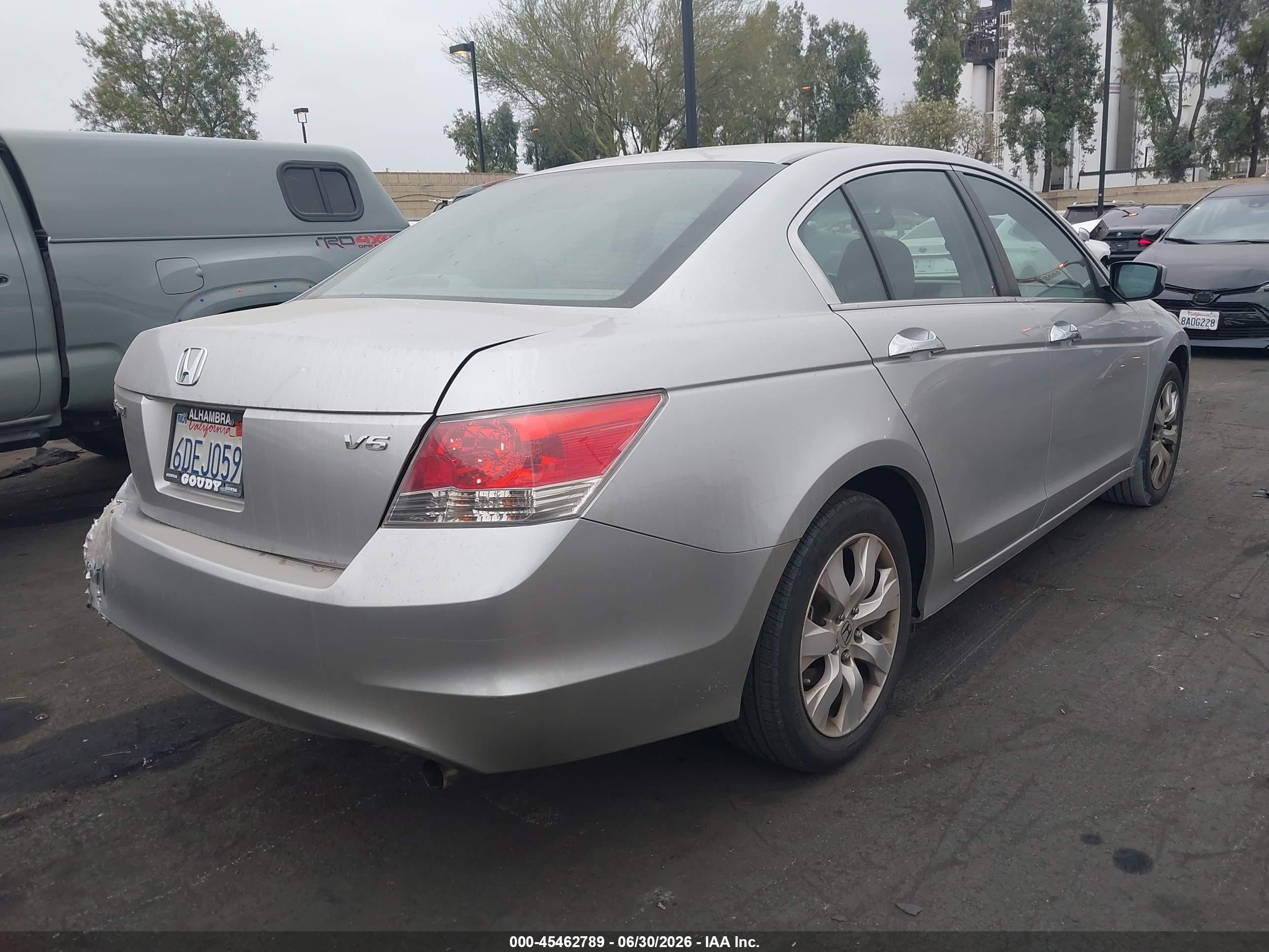 2008 Honda Accord 3.5 Ex Silver vin: 1HGCP36708A010646