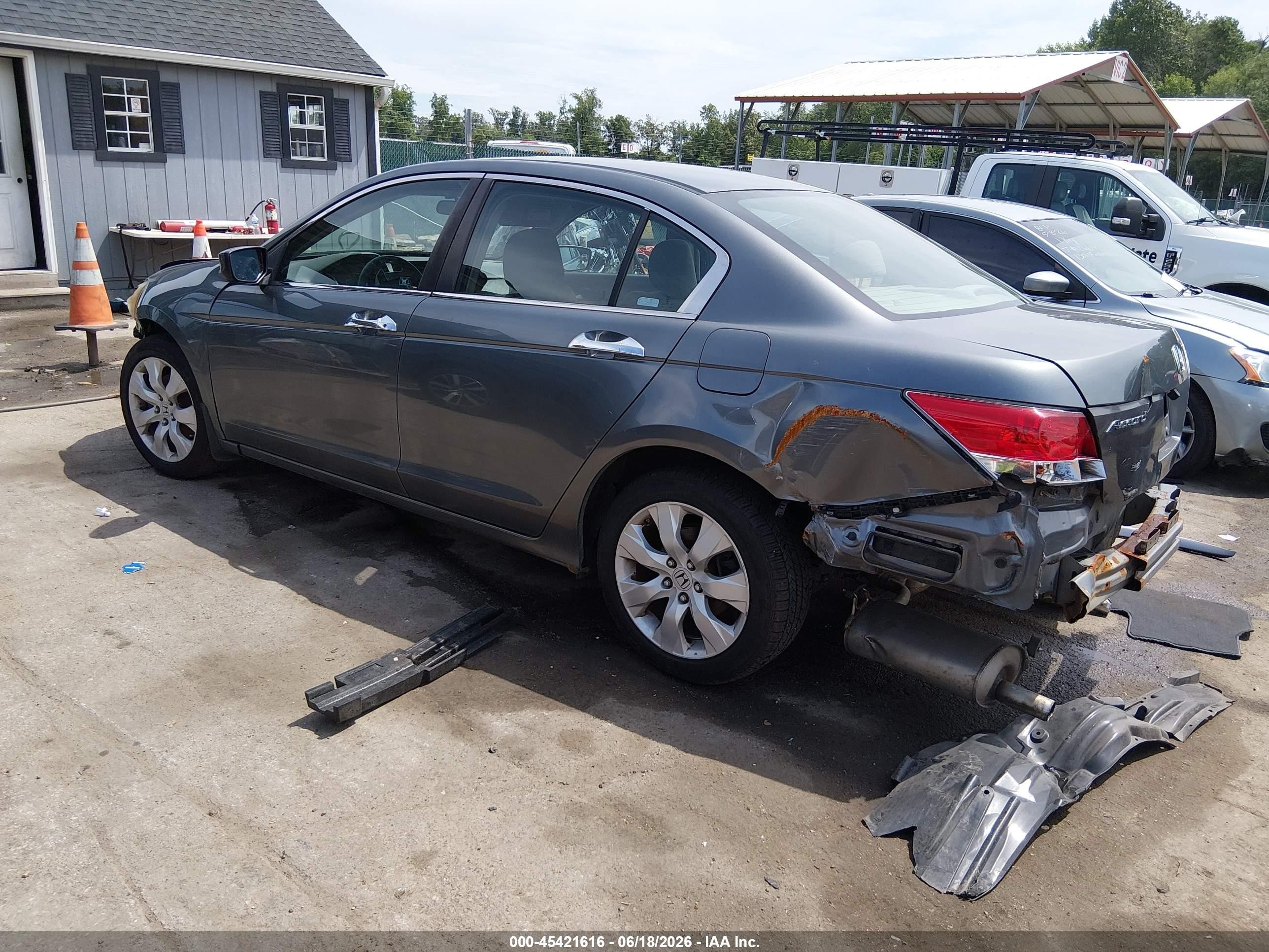 2008 Honda Accord 3.5 Ex Gray vin: 1HGCP36708A016270