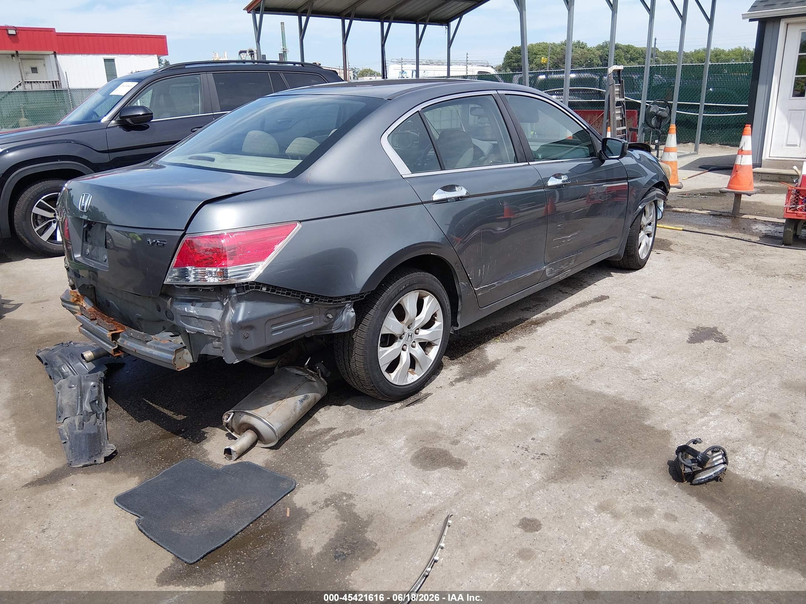 2008 Honda Accord 3.5 Ex Gray vin: 1HGCP36708A016270