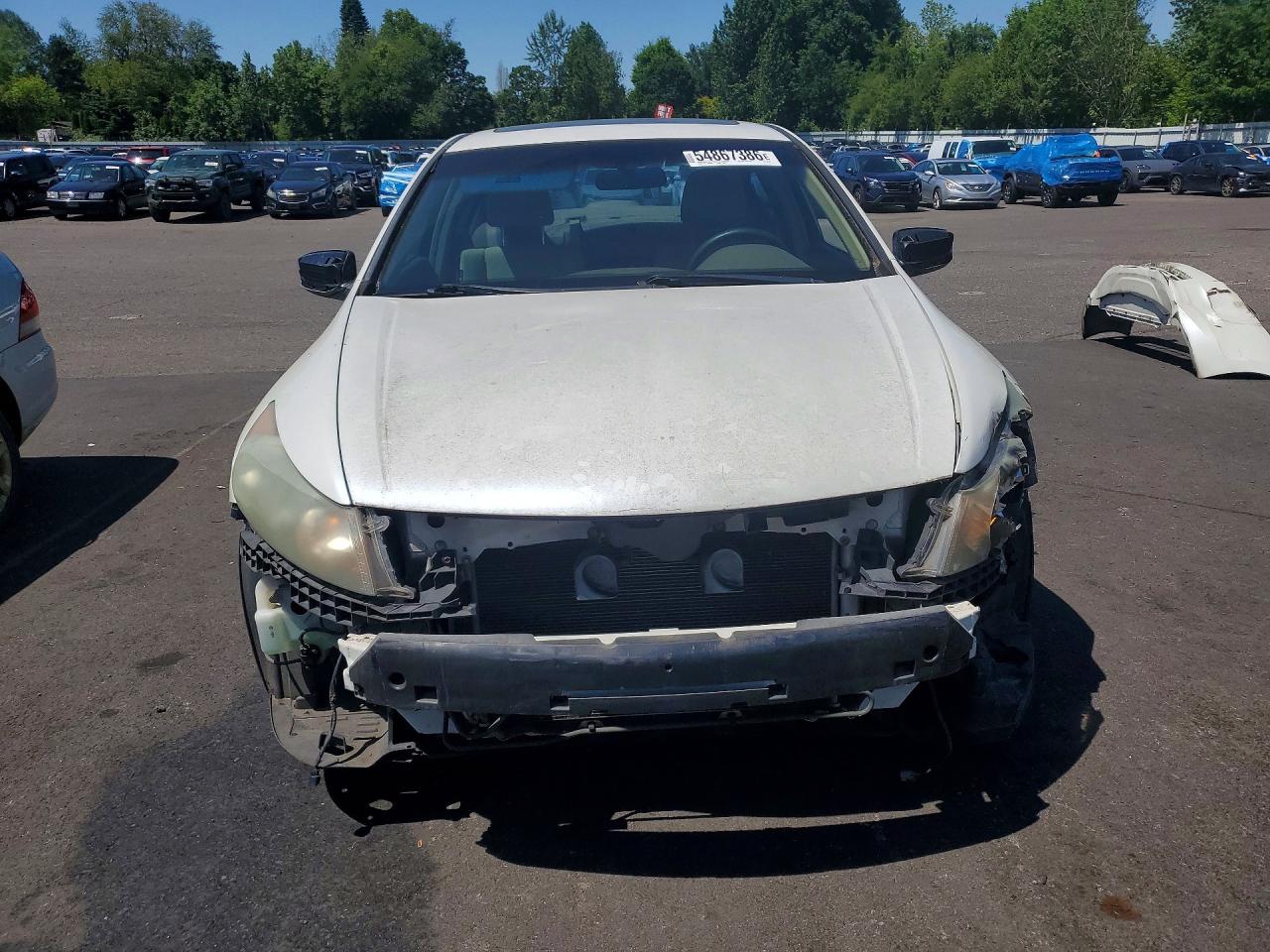 2009 Honda Accord Ex White vin: 1HGCP36709A025018