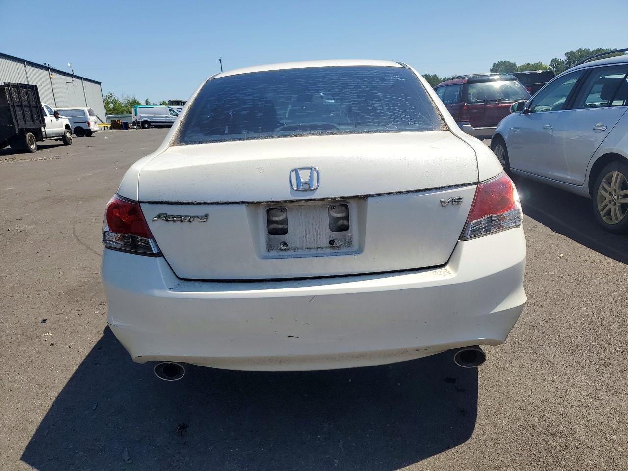 2009 Honda Accord Ex White vin: 1HGCP36709A025018