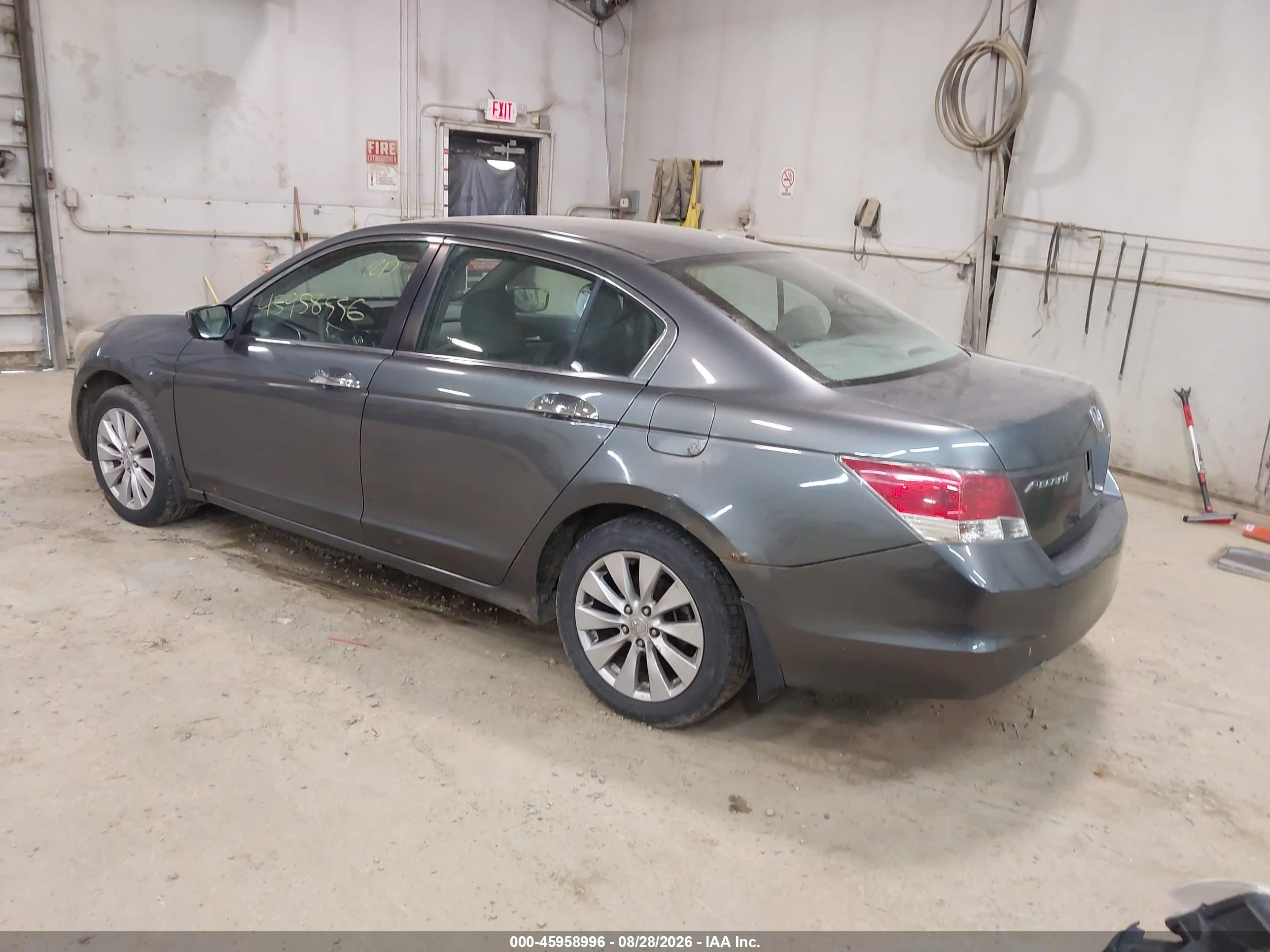 2008 Honda Accord 3.5 Ex Gray vin: 1HGCP36718A017945