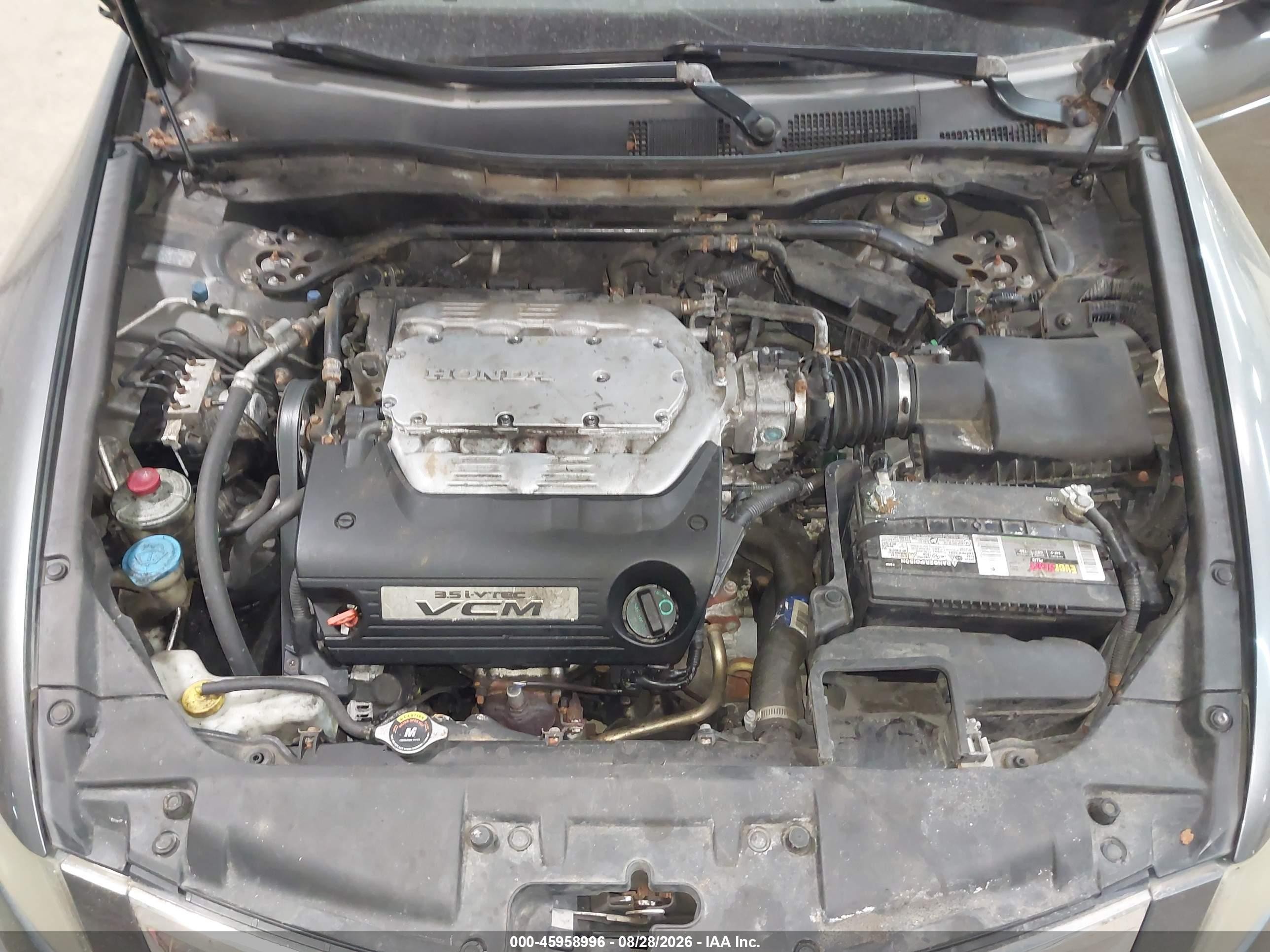 2008 Honda Accord 3.5 Ex Gray vin: 1HGCP36718A017945