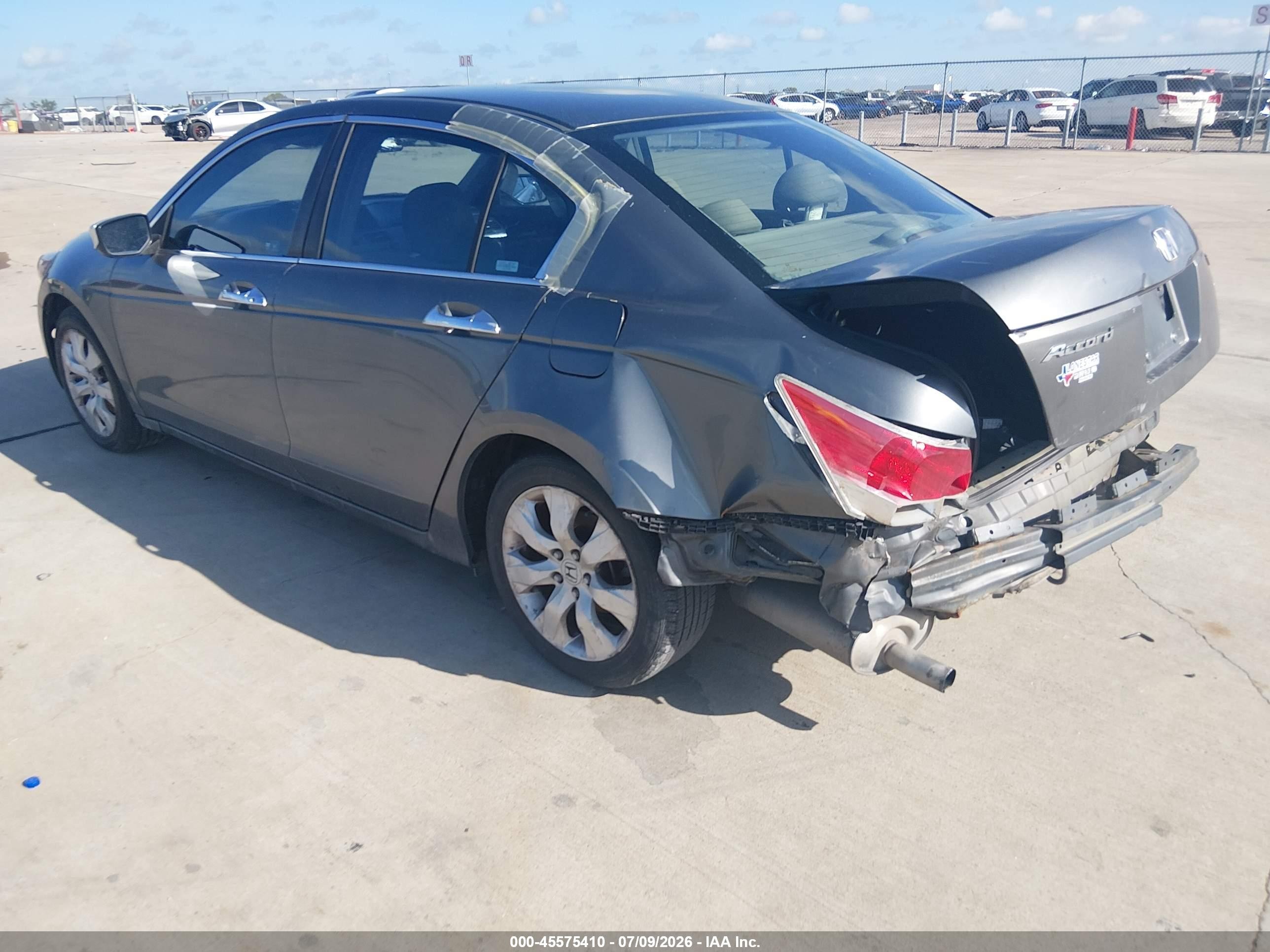 2008 Honda Accord 3.5 Ex Gray vin: 1HGCP36718A047074
