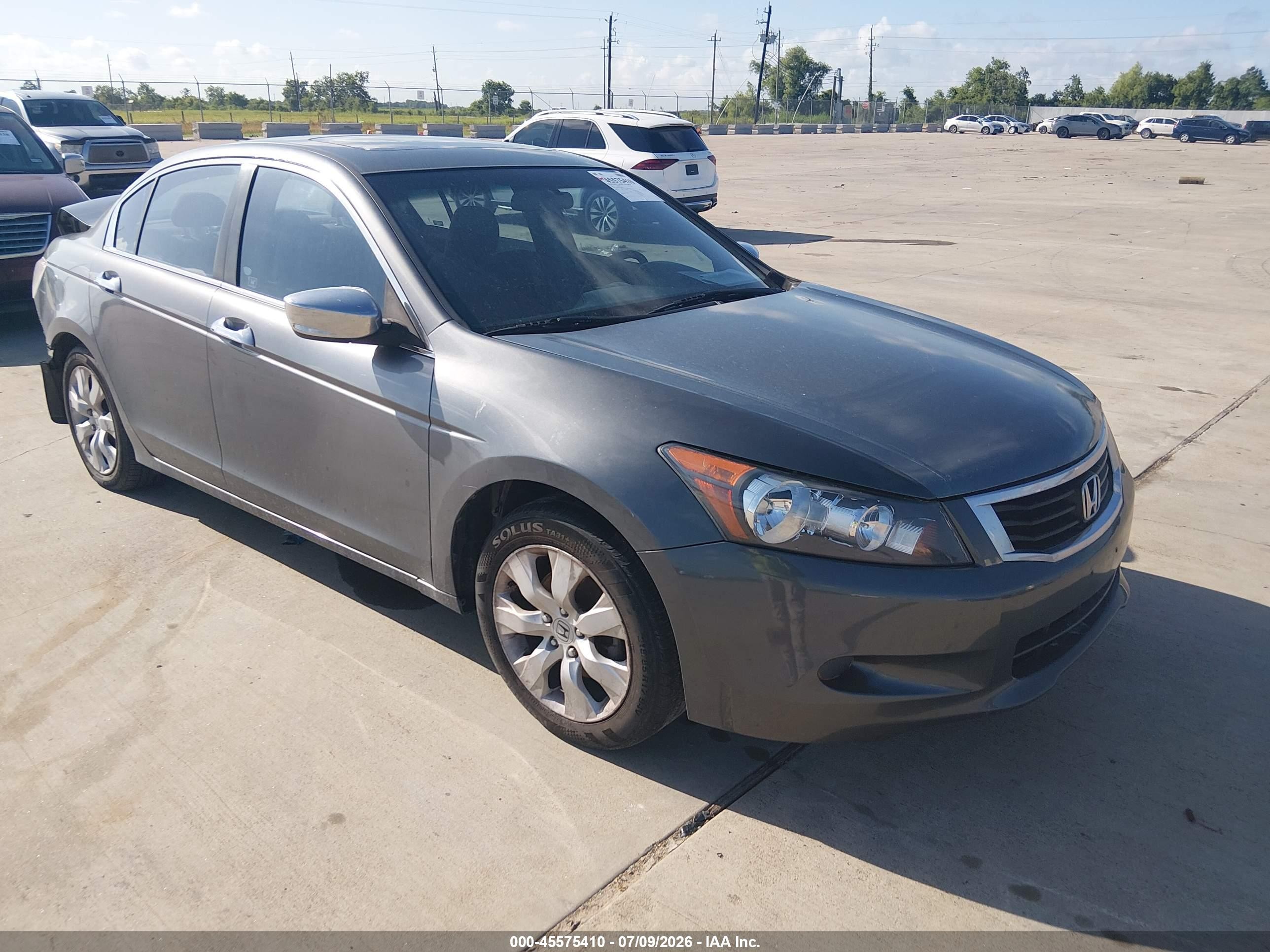 2008 Honda Accord 3.5 Ex Gray vin: 1HGCP36718A047074