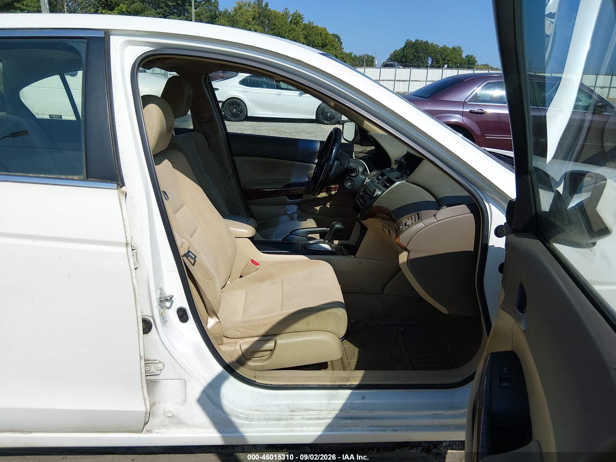 2009 Honda Accord 3.5 Ex White vin: 1HGCP36729A050969
