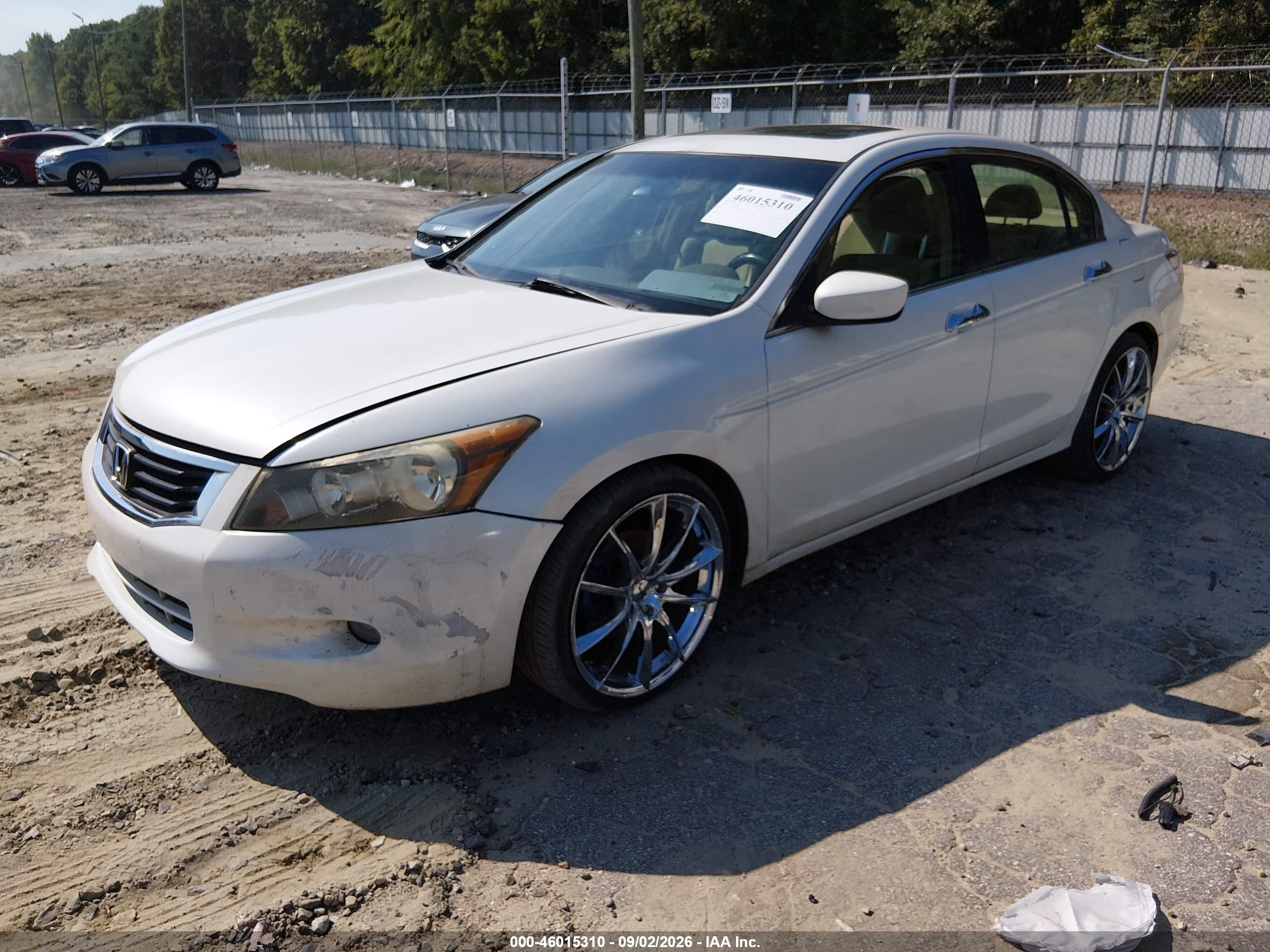 2009 Honda Accord 3.5 Ex White vin: 1HGCP36729A050969
