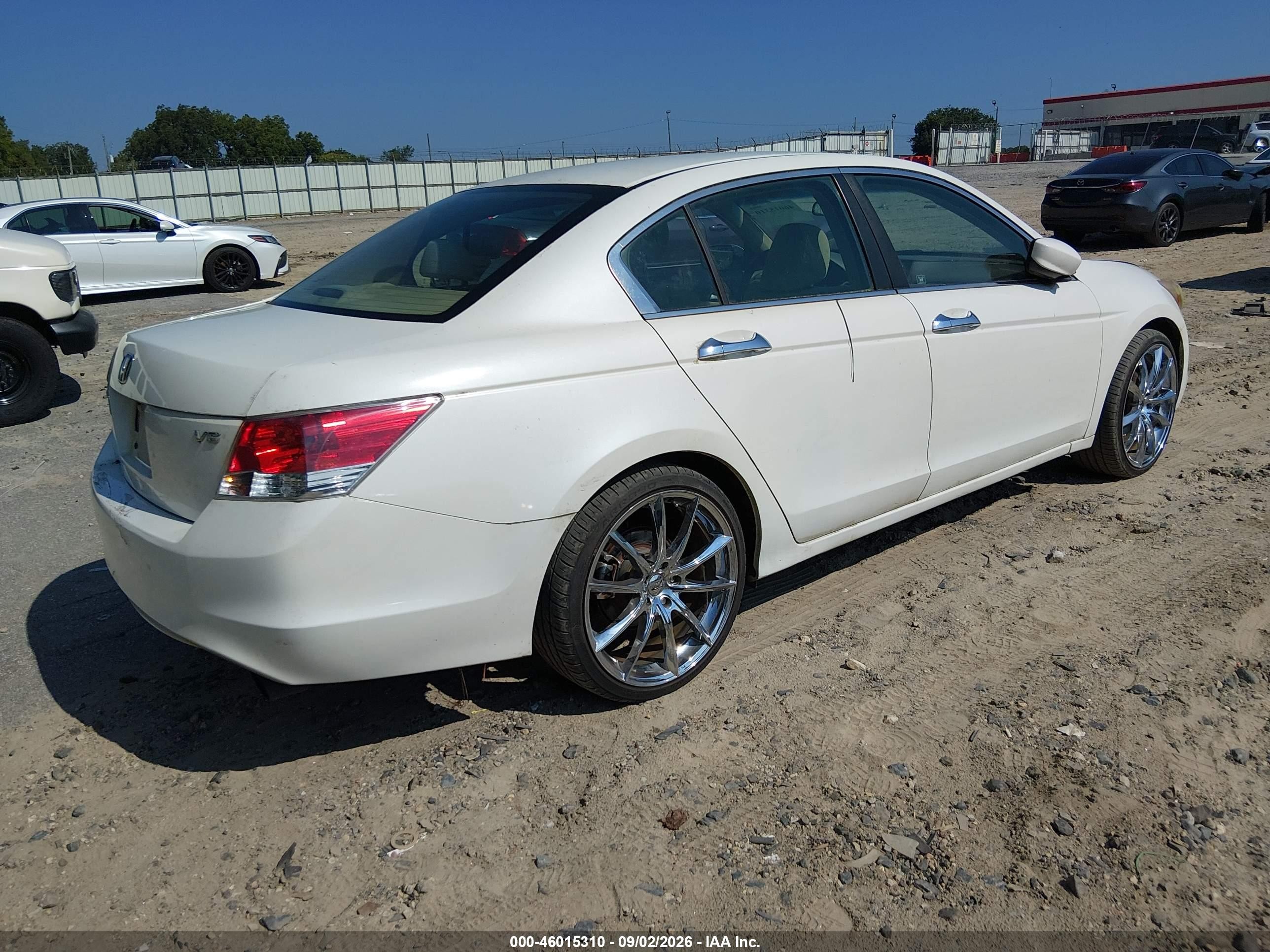 2009 Honda Accord 3.5 Ex White vin: 1HGCP36729A050969