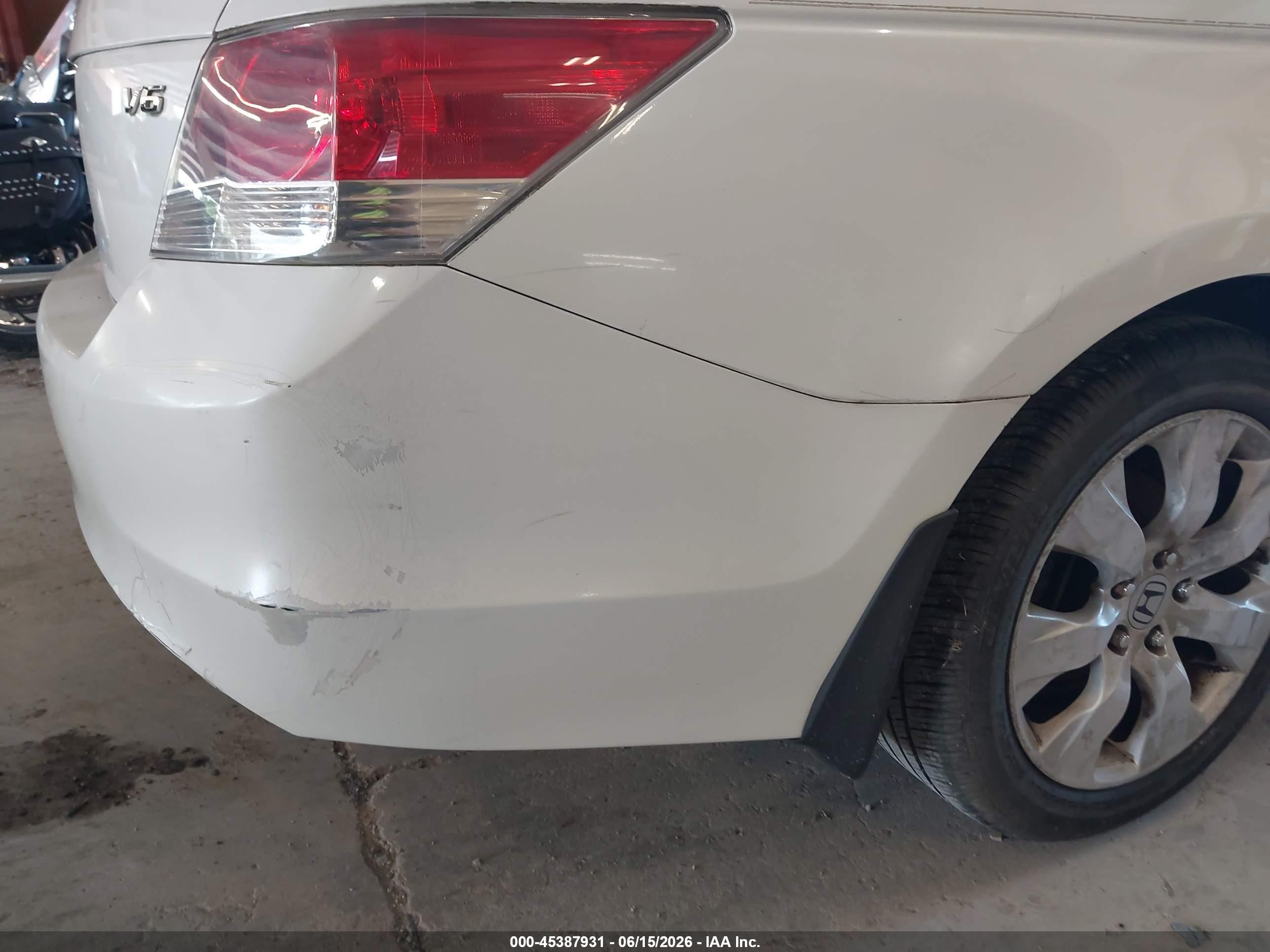 2008 Honda Accord 3.5 Ex Белый vin: 1HGCP36738A004890