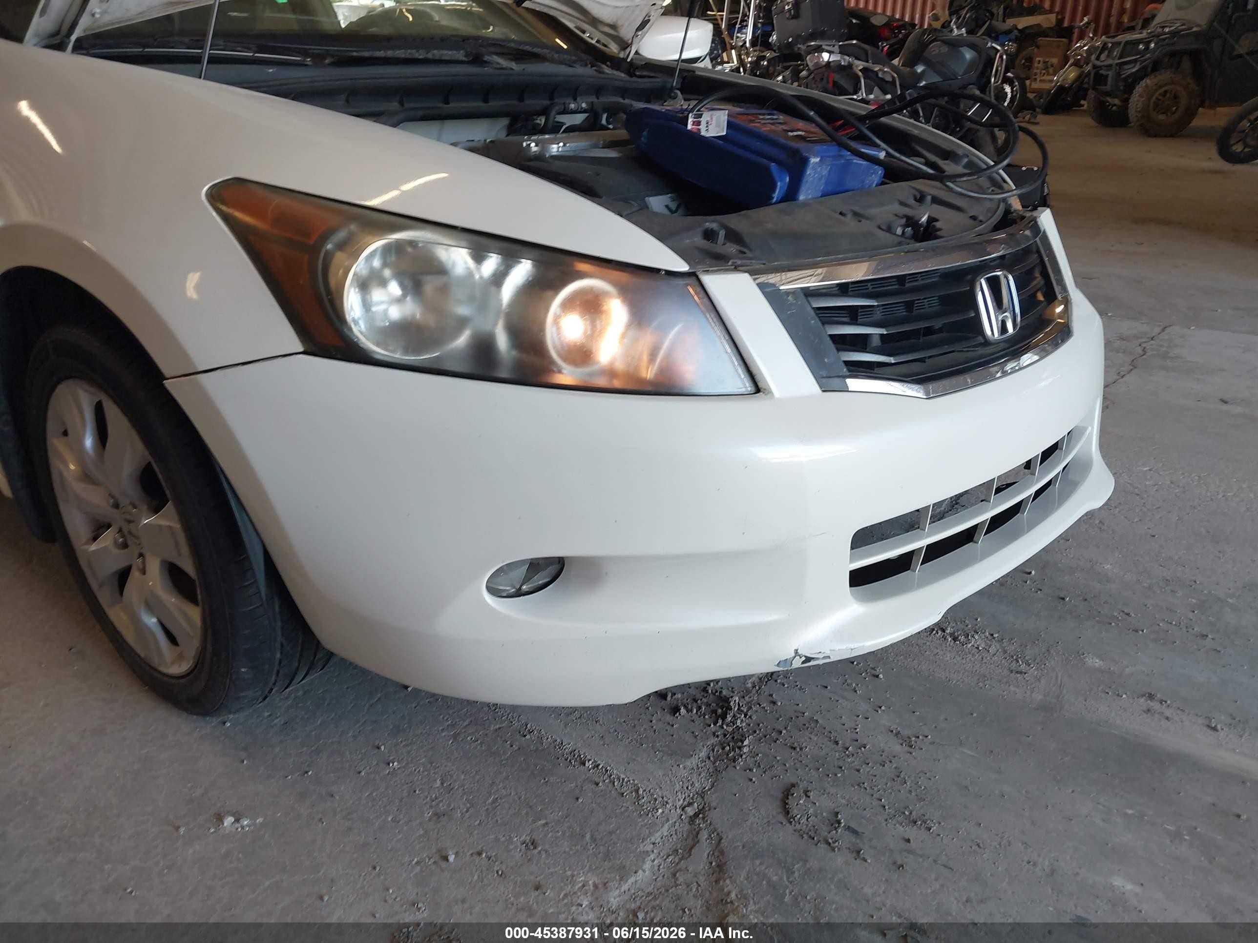 2008 Honda Accord 3.5 Ex Белый vin: 1HGCP36738A004890