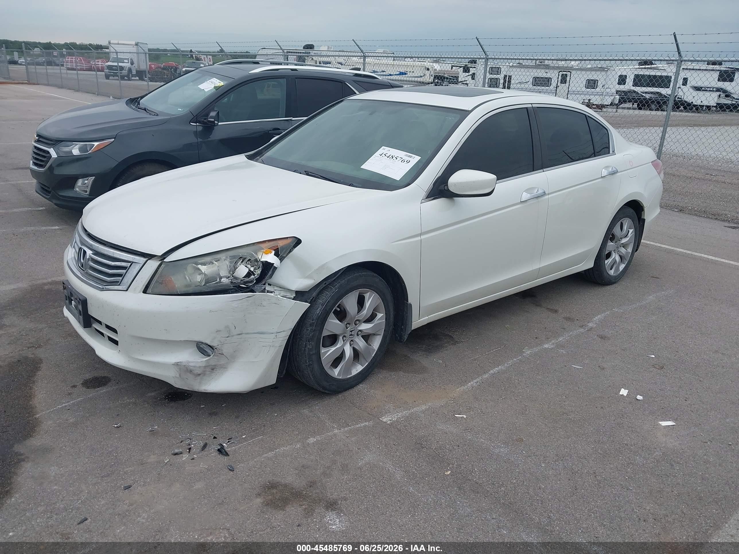 2008 Honda Accord 3.5 Ex White vin: 1HGCP36748A066864