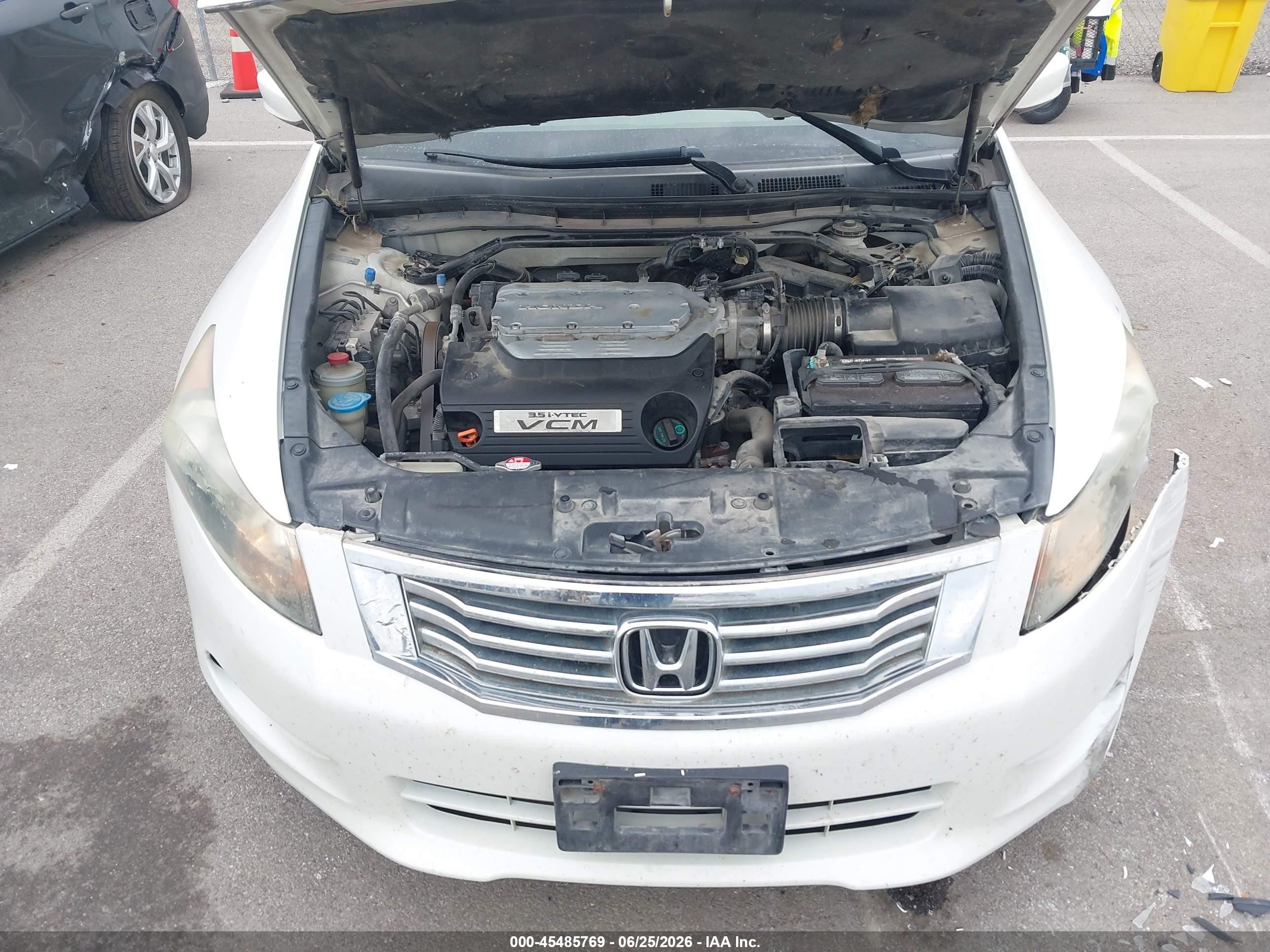 2008 Honda Accord 3.5 Ex White vin: 1HGCP36748A066864