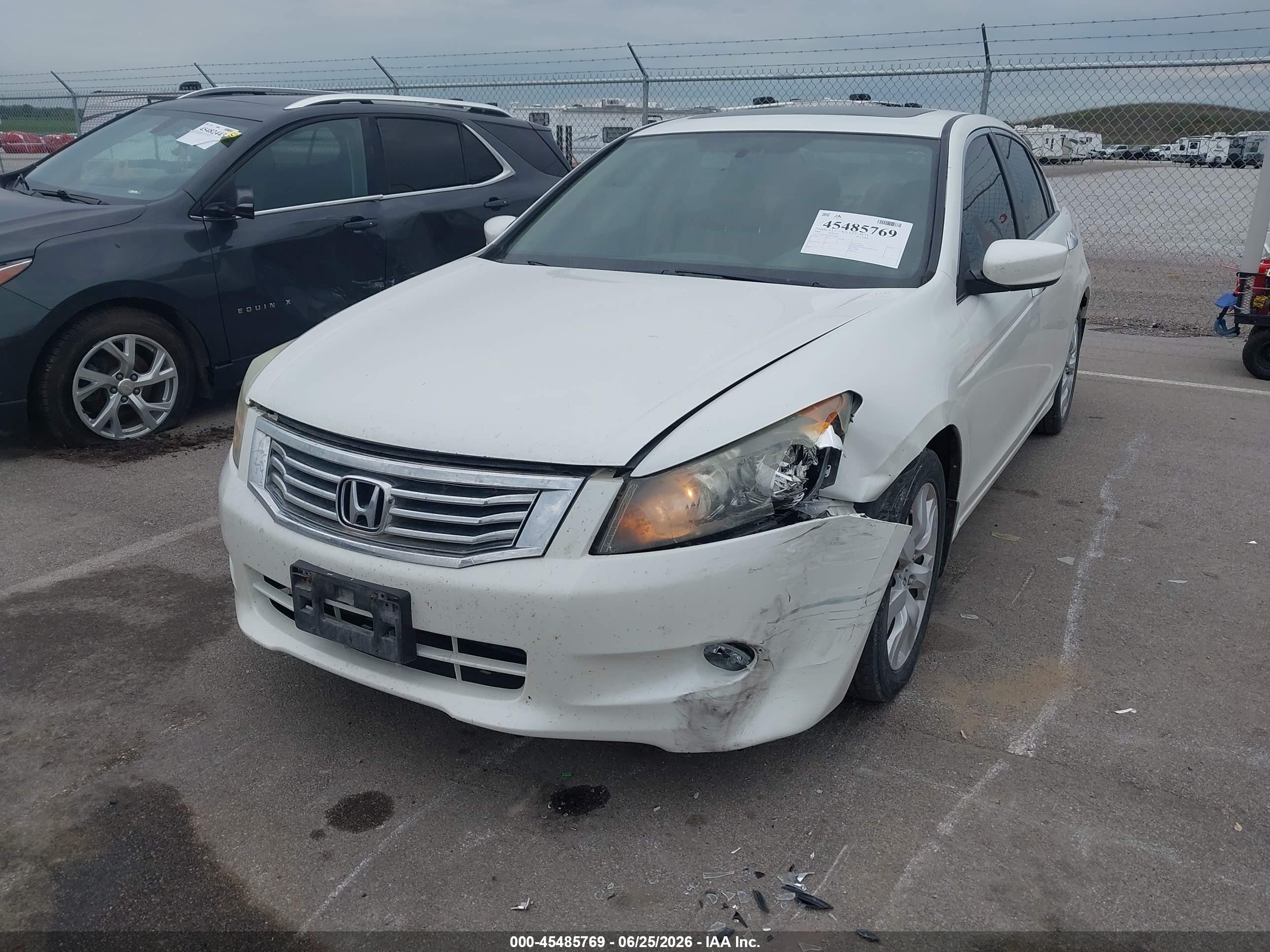 2008 Honda Accord 3.5 Ex White vin: 1HGCP36748A066864