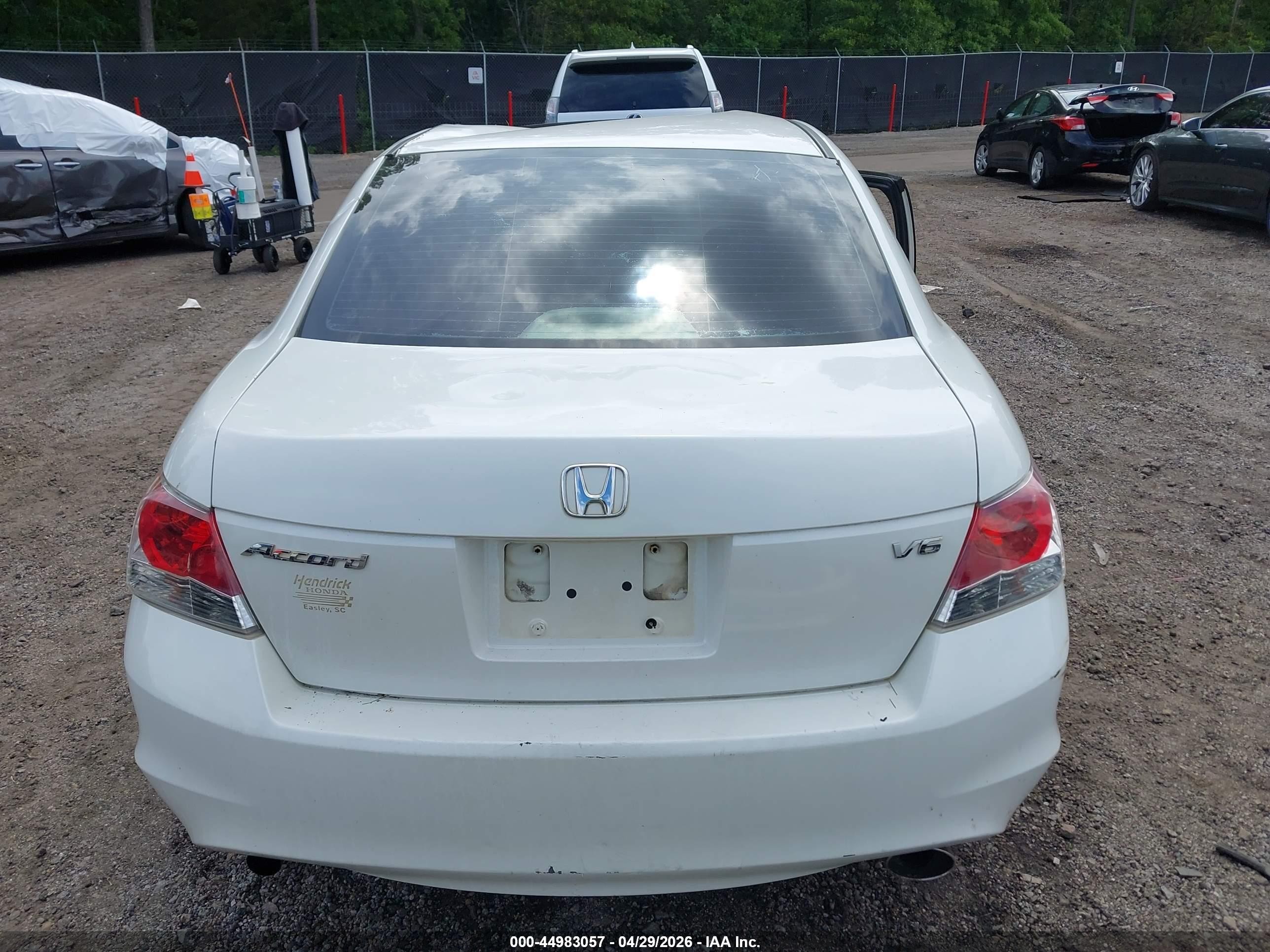 2008 Honda Accord 3.5 Ex White vin: 1HGCP36758A080708